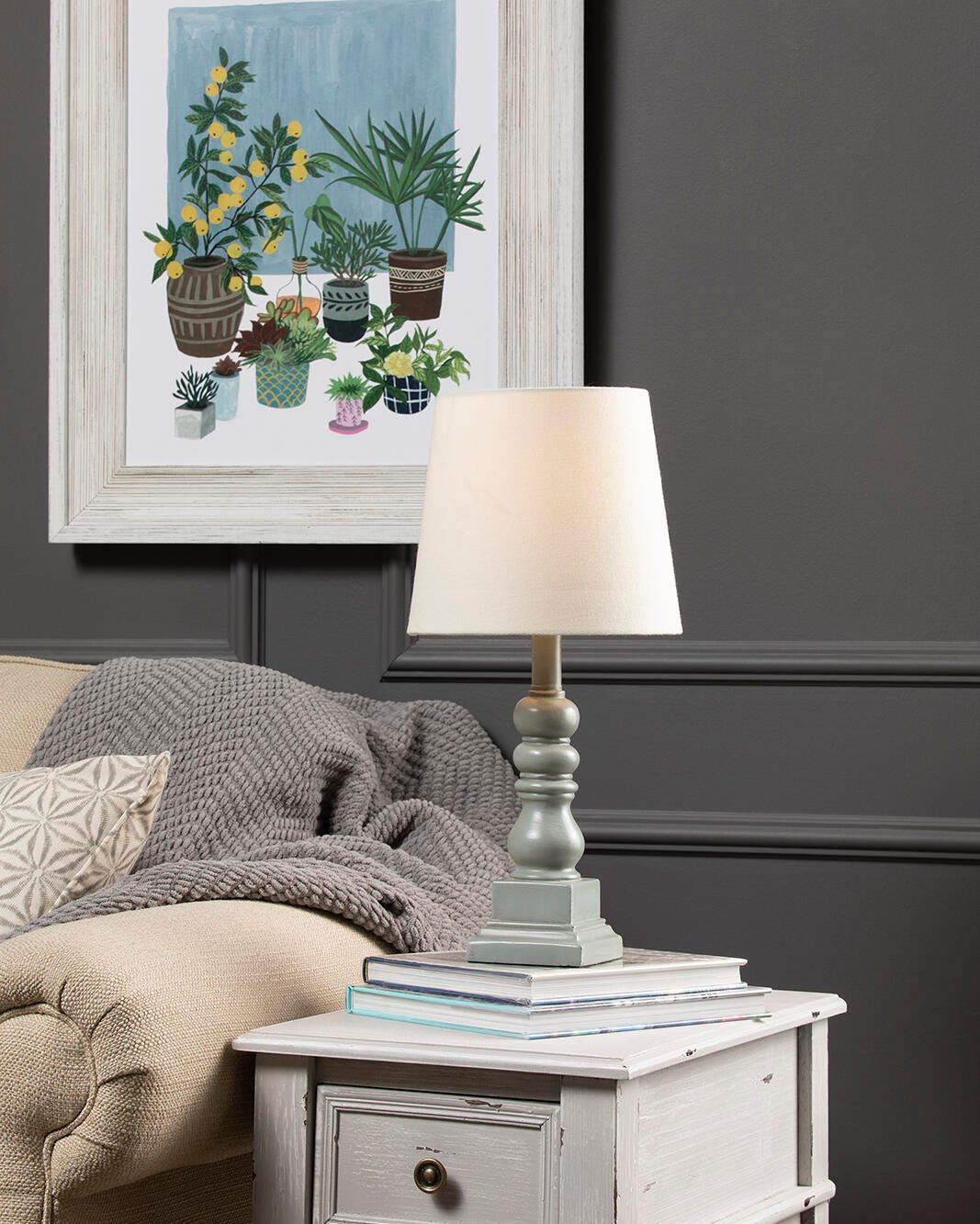 Evolution 18.5" Table Lamp, Gray, rollover