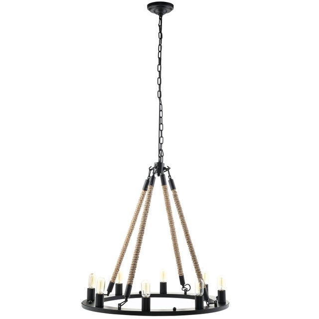 Modway Encircle Chandelier in Black, Black