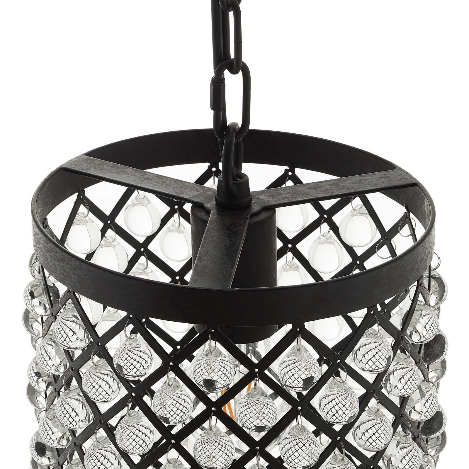 Modway Reflect Reflect Glass and Metal Pendant Chandelier, , large