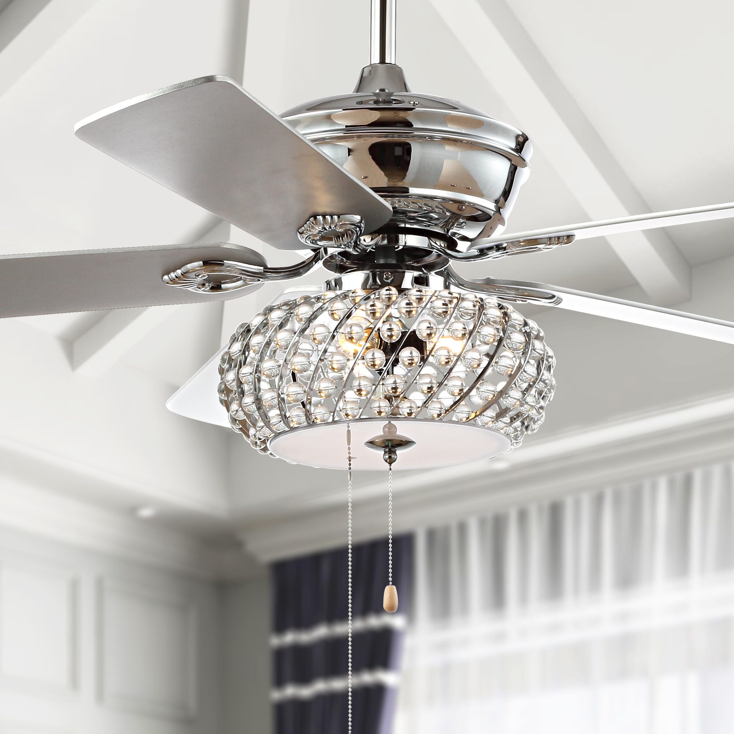 JONATHAN Y Crista 3-Light LED Ceiling Fan, , rollover