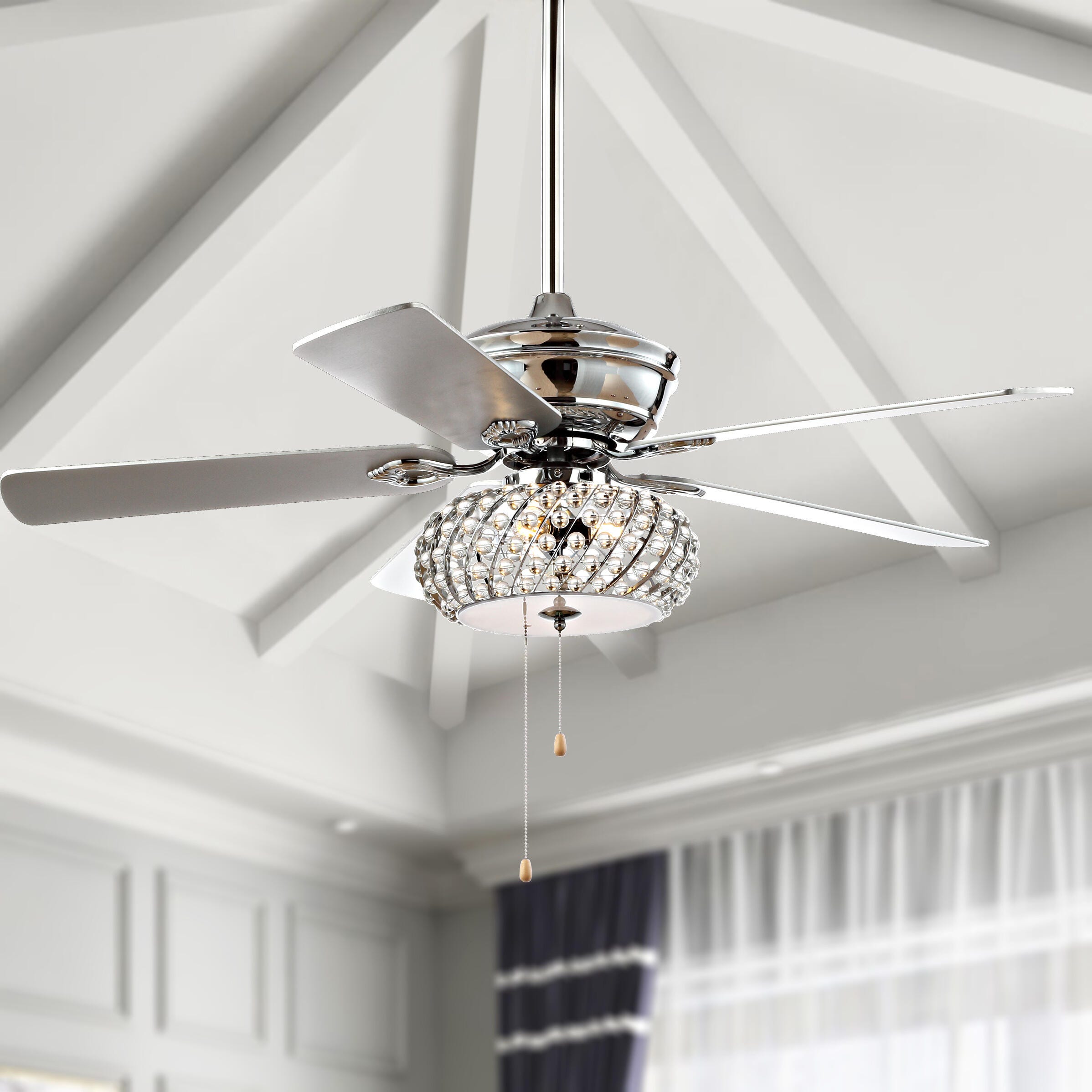 JONATHAN Y Crista 3-Light LED Ceiling Fan, , large