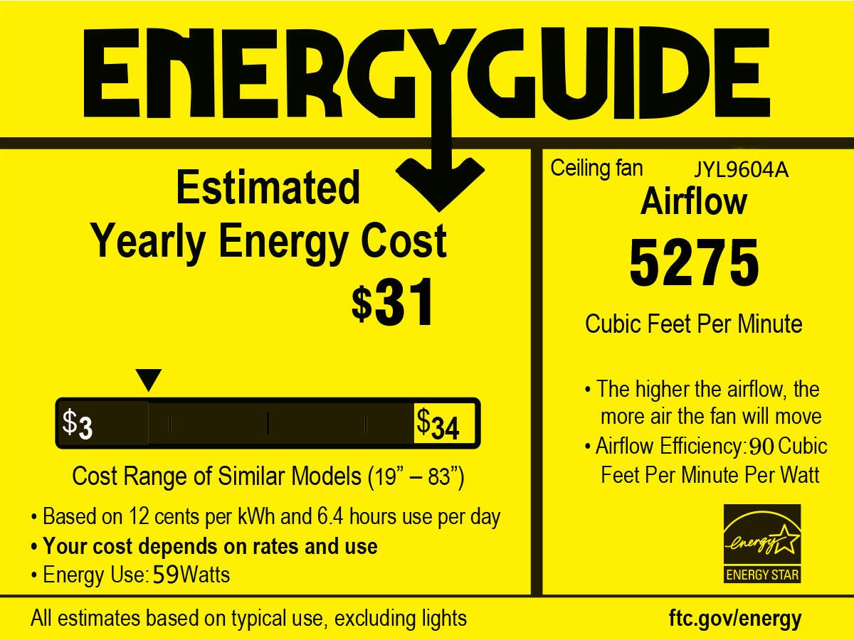 JONATHAN Y Edith 3-Light LED Ceiling Fan, , large