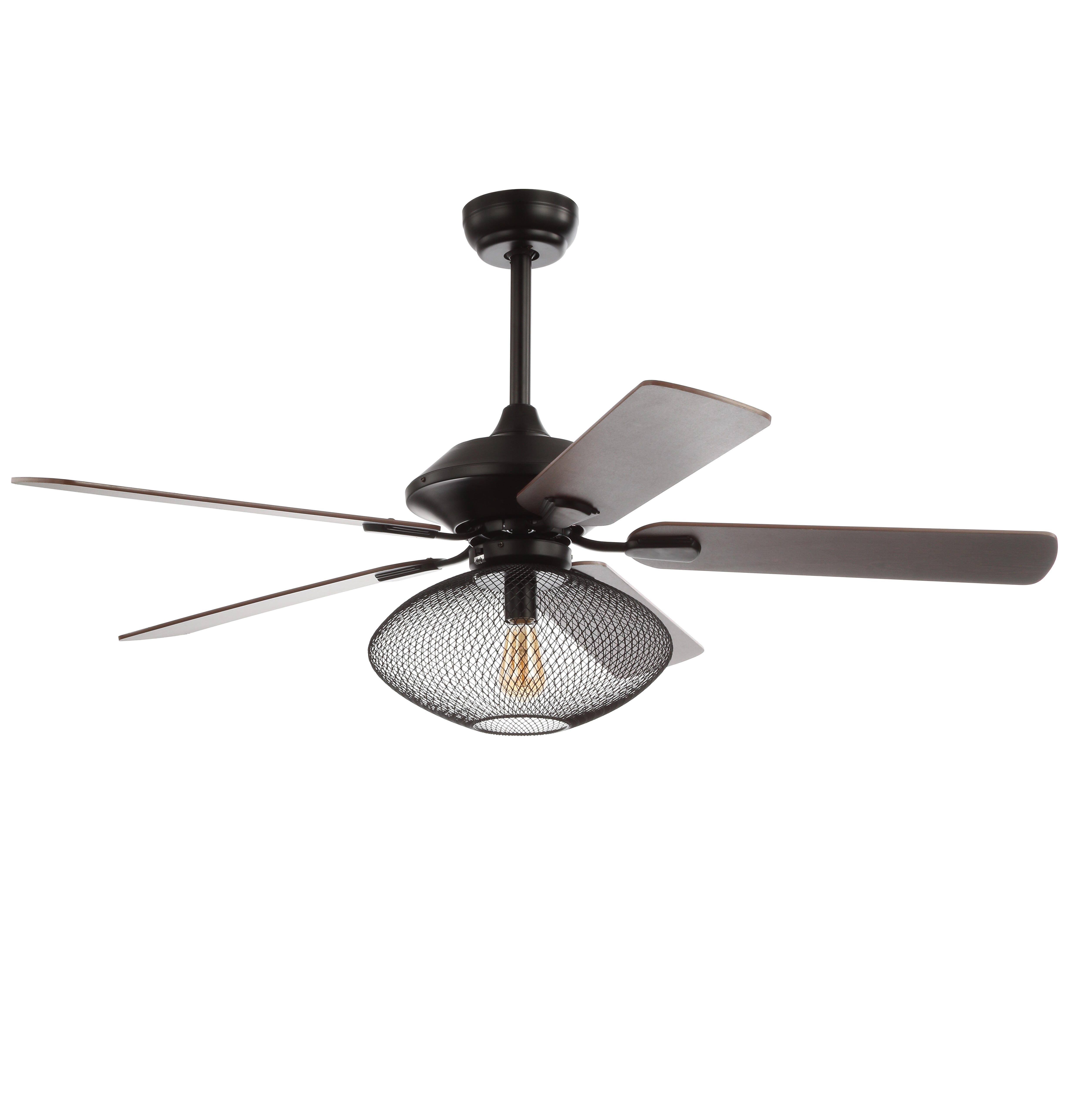 JONATHAN Y Clift 1-Light Mid-Century LED Ceiling Fan, , large