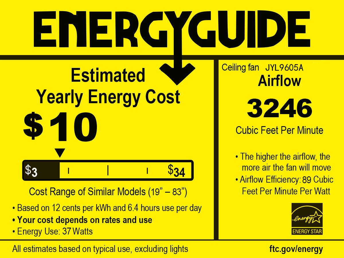 JONATHAN Y Clift 1-Light Mid-Century LED Ceiling Fan, , large