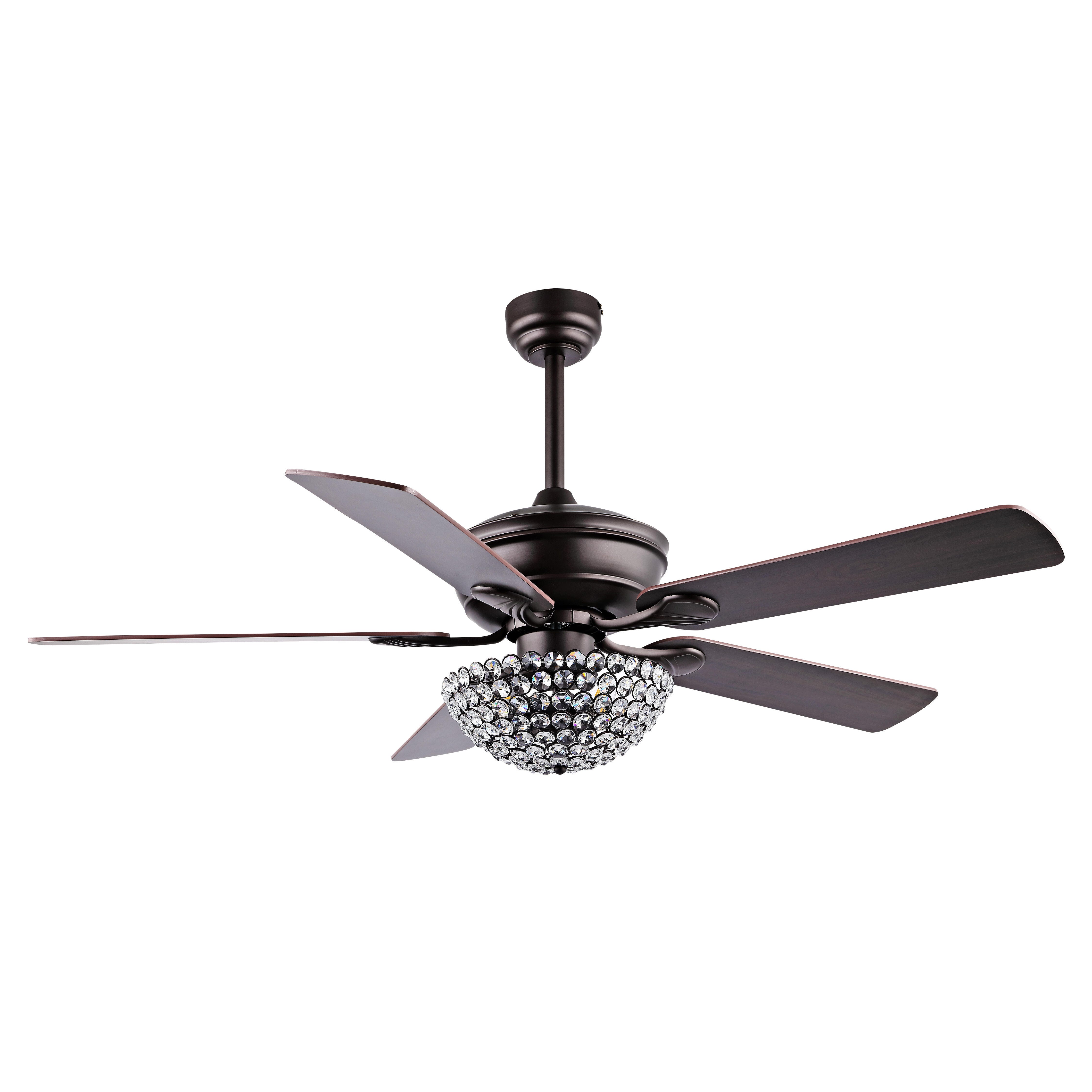 JONATHAN Y Cammy 3-Light Ceiling Fan, Oil Rubbed Bronze, large