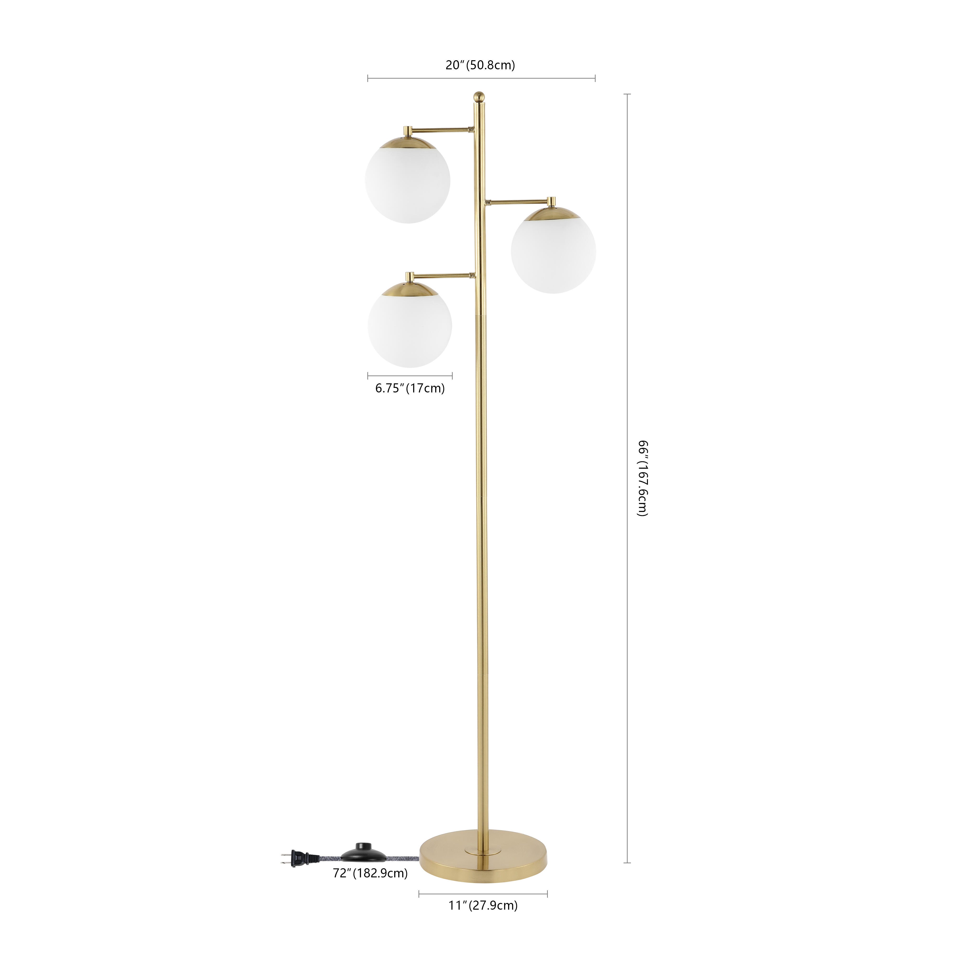 JONATHAN Y Ellie 3-Light Floor Lamp, , large