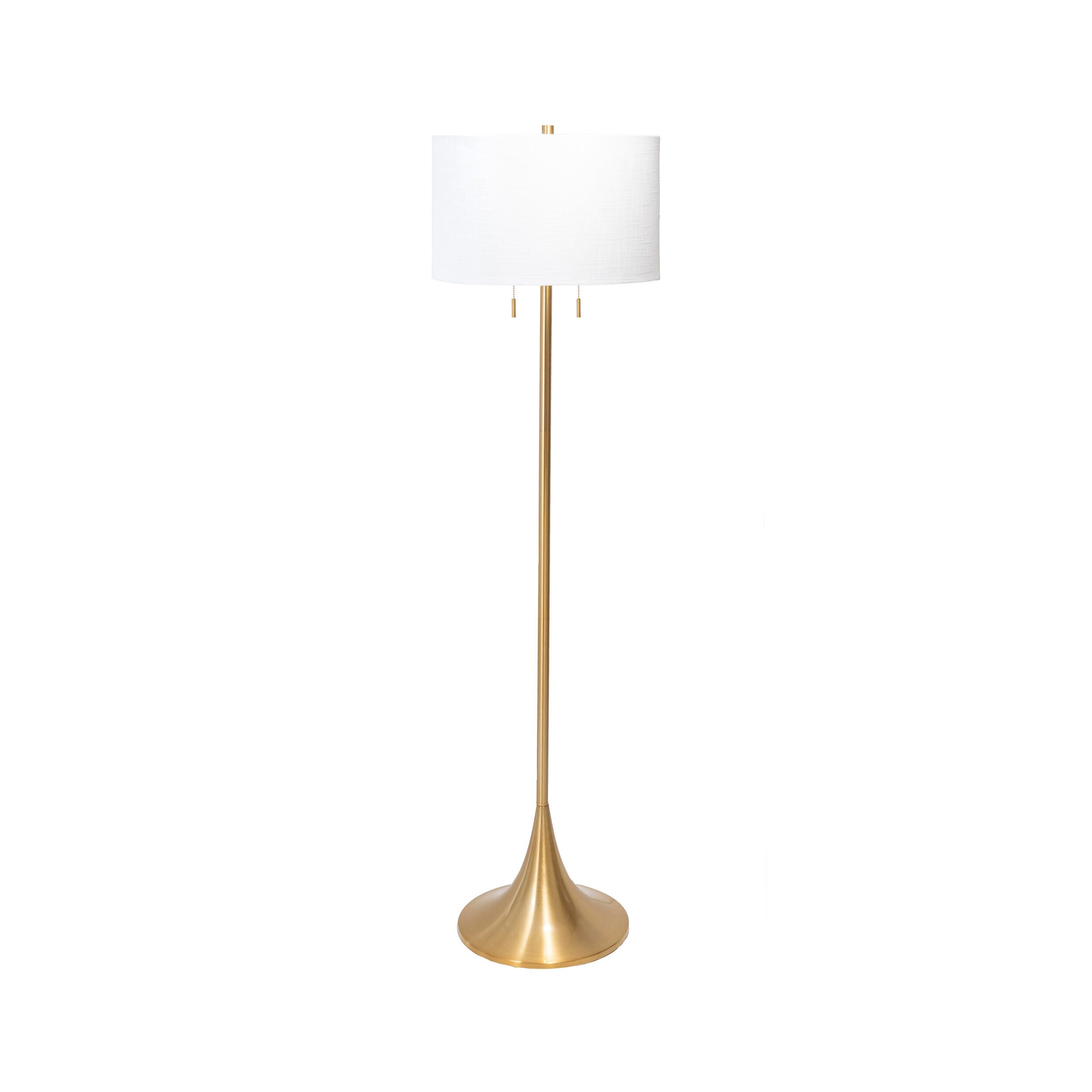 nuLOOM Ballwin 64" Metal Floor Lamp, Gold, large