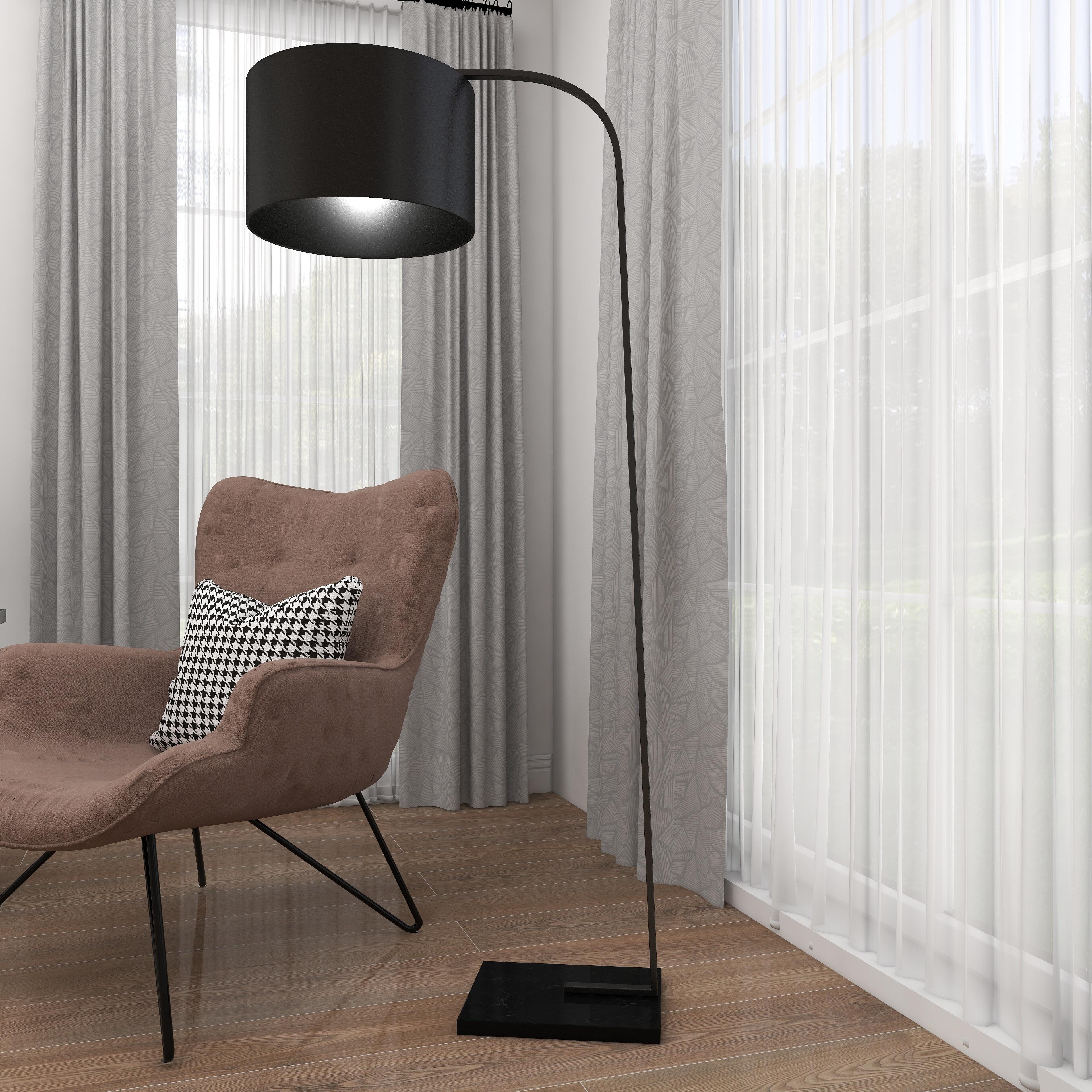 Bayberry Lane Arched Floor Lamp, , large