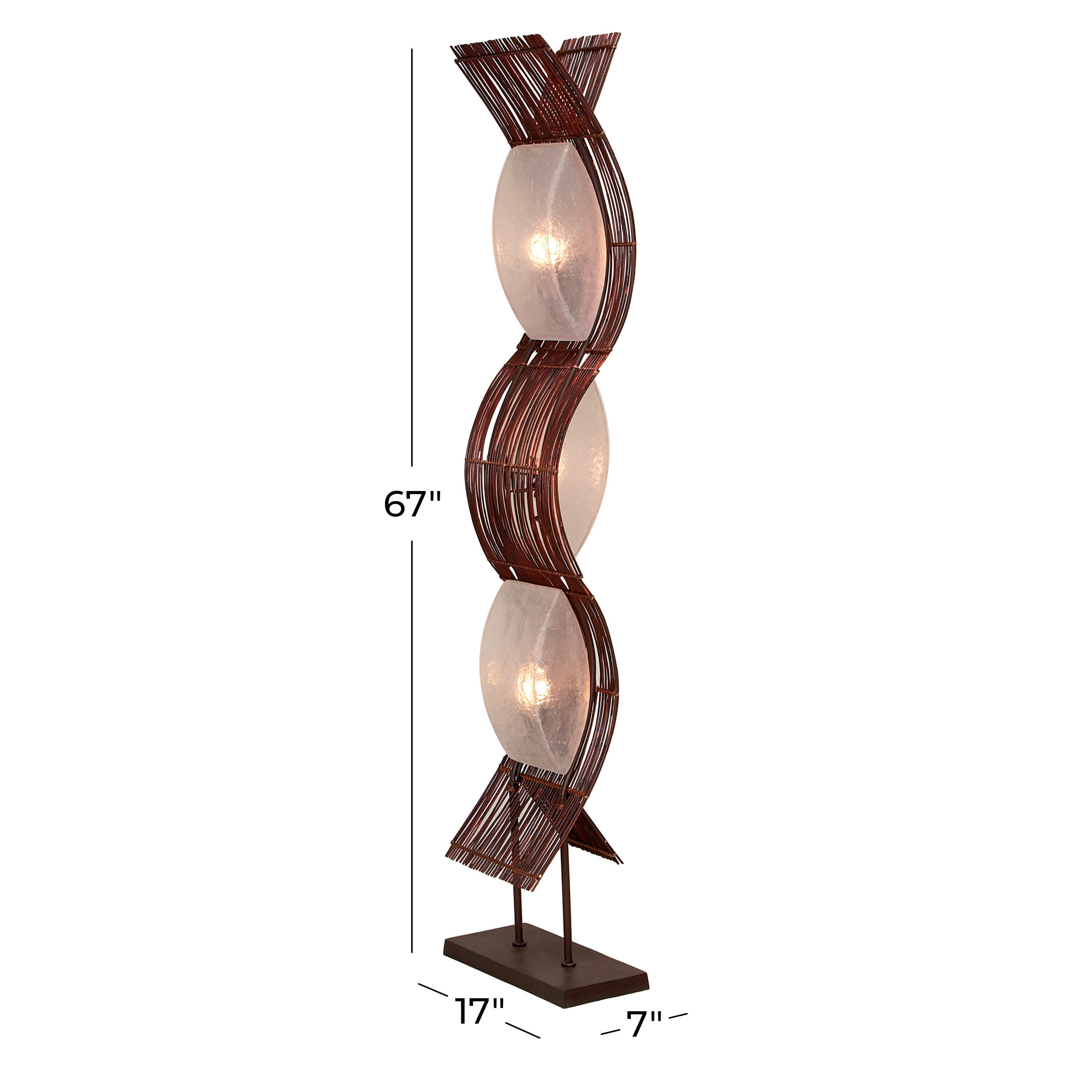 Bayberry Lane Wavy Floor Lamp, , large