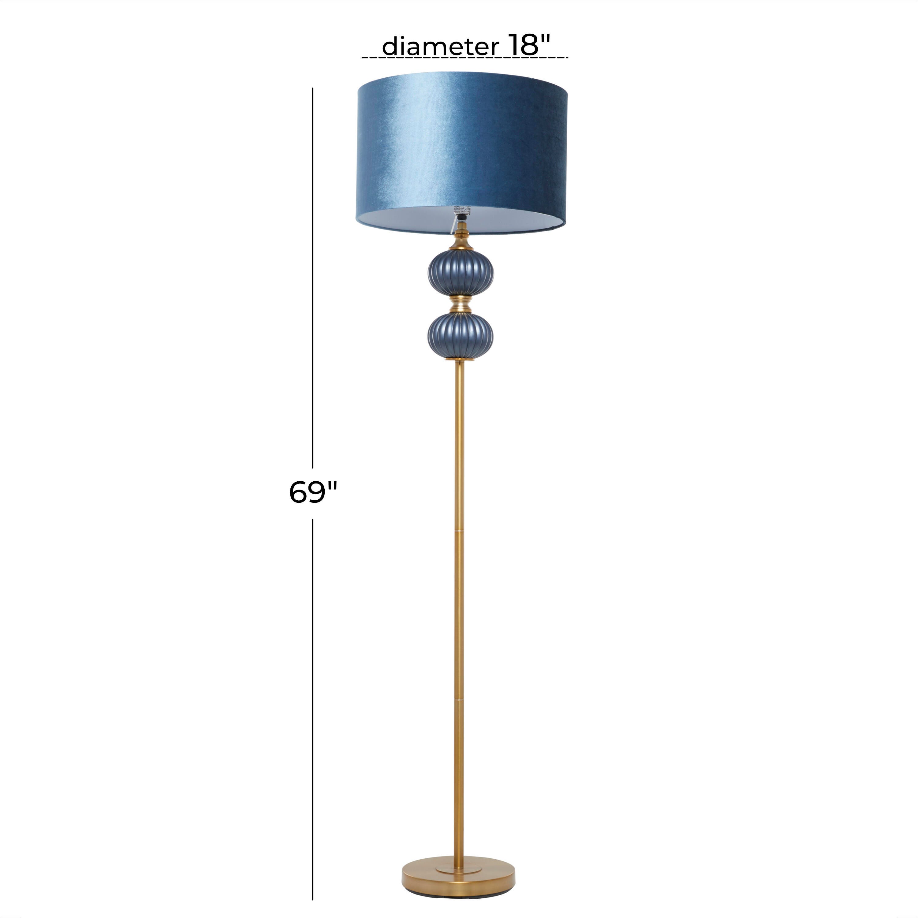 Bayberry Lane Ribbed Floor Lamp, , large