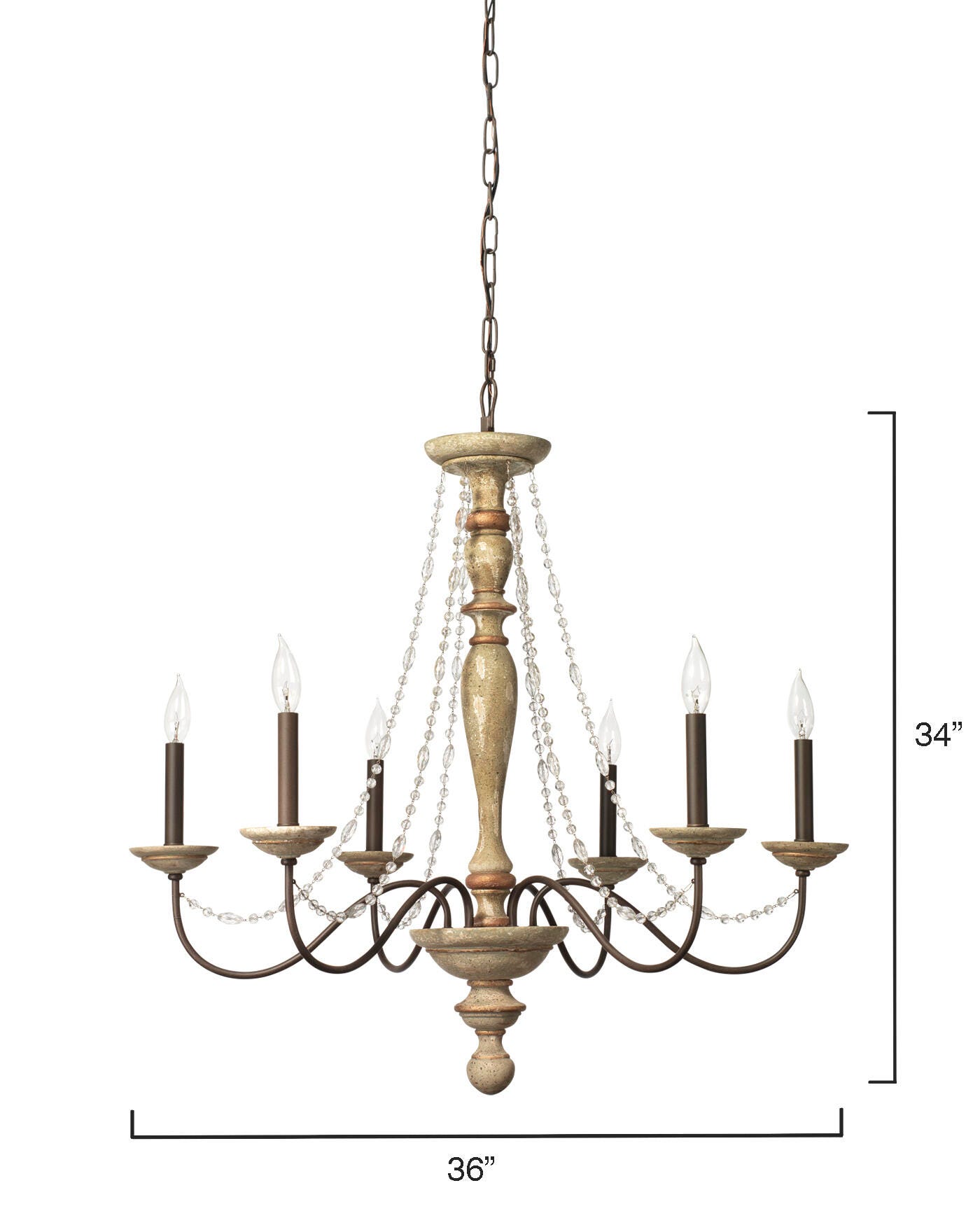 Relaxed Elegance Maci Chandelier, , large
