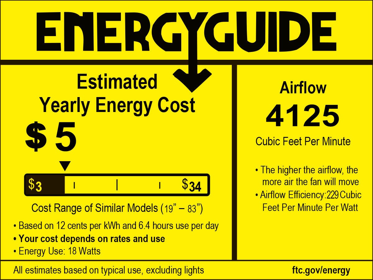 JONATHAN Y Aldrin 50" Razor Ceiling Fan, Black/Gray, large