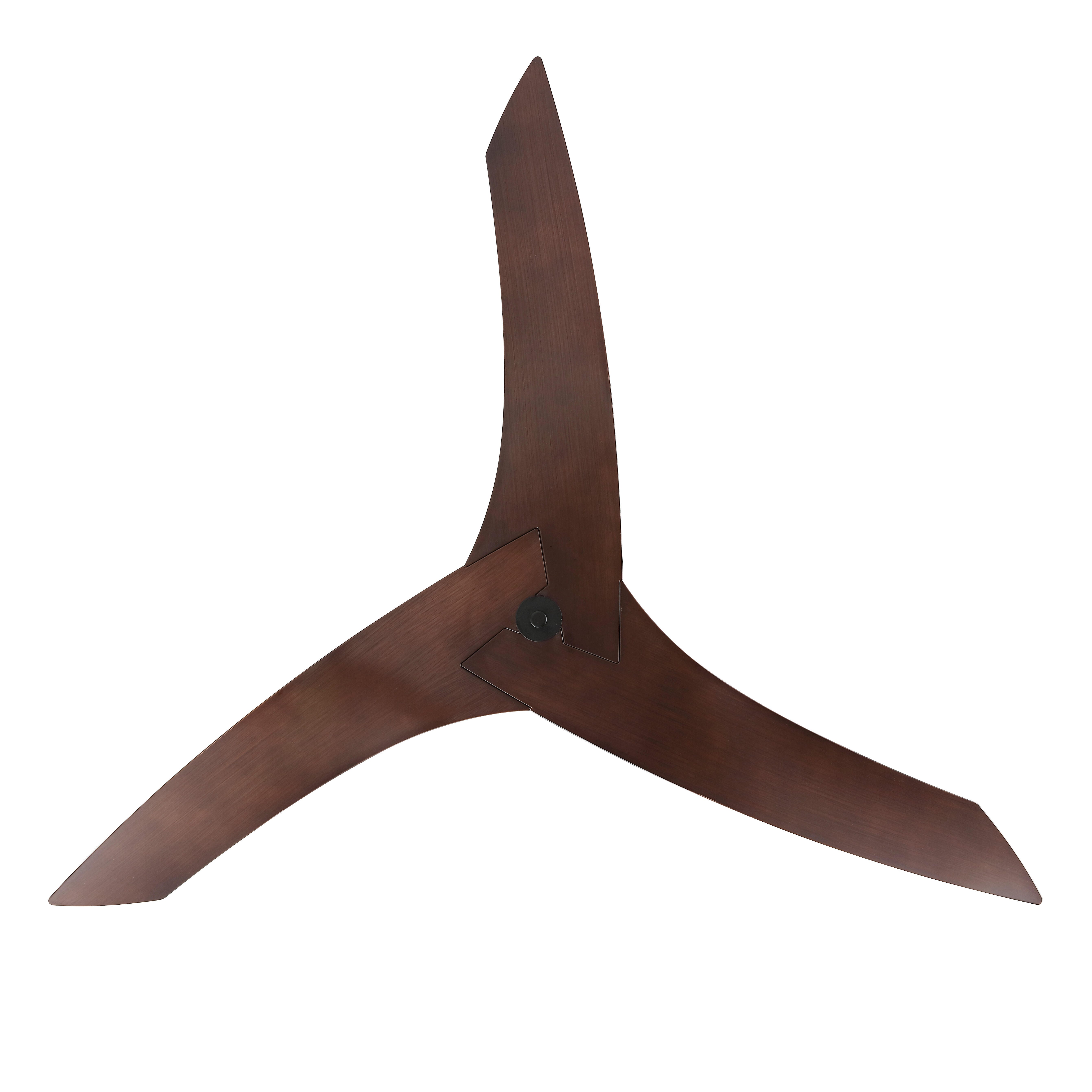 JONATHAN Y Aldrin 50" Razor Ceiling Fan, Black/Neutral Brown, large