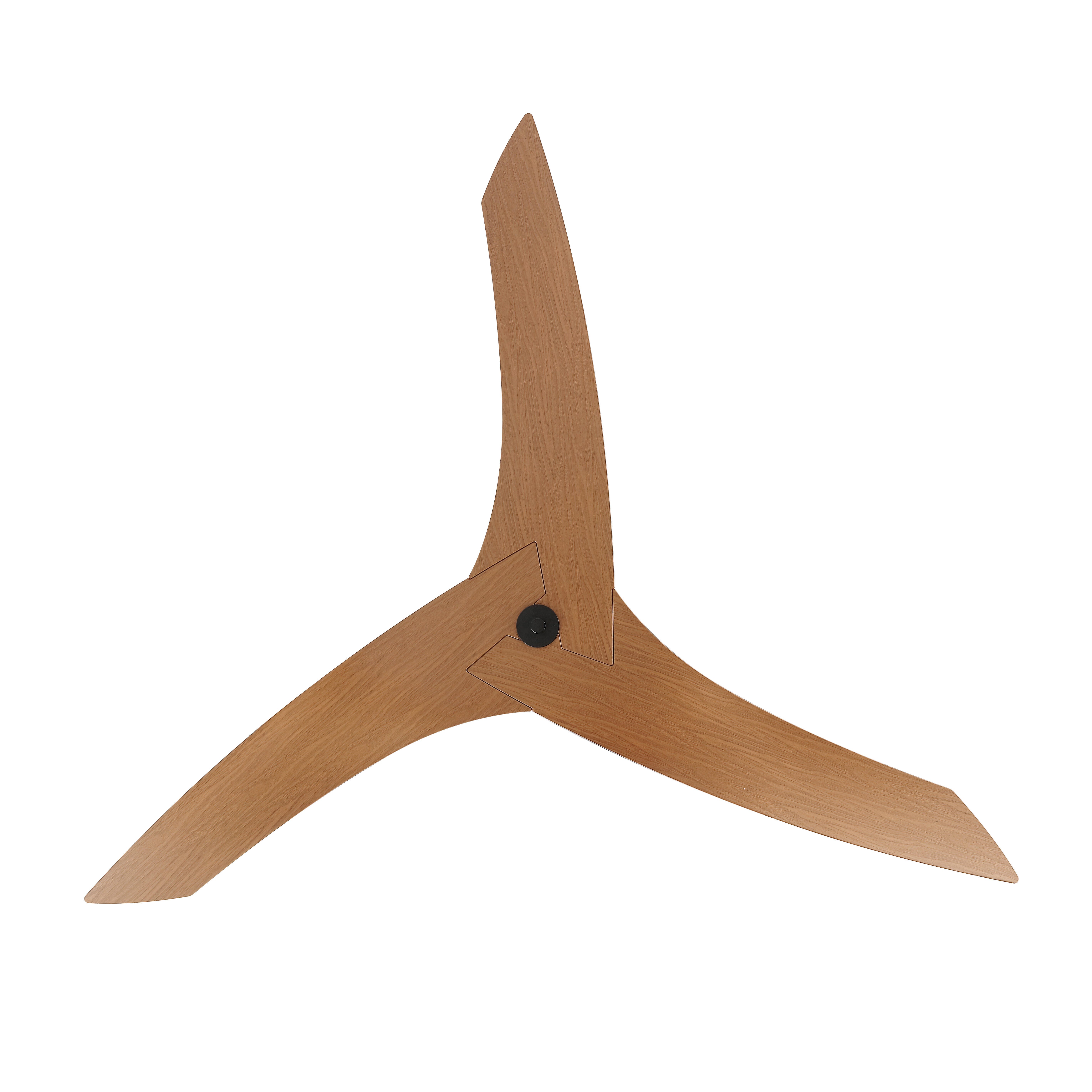 JONATHAN Y Aldrin 50" Razor Ceiling Fan, Black/Light Brown, large