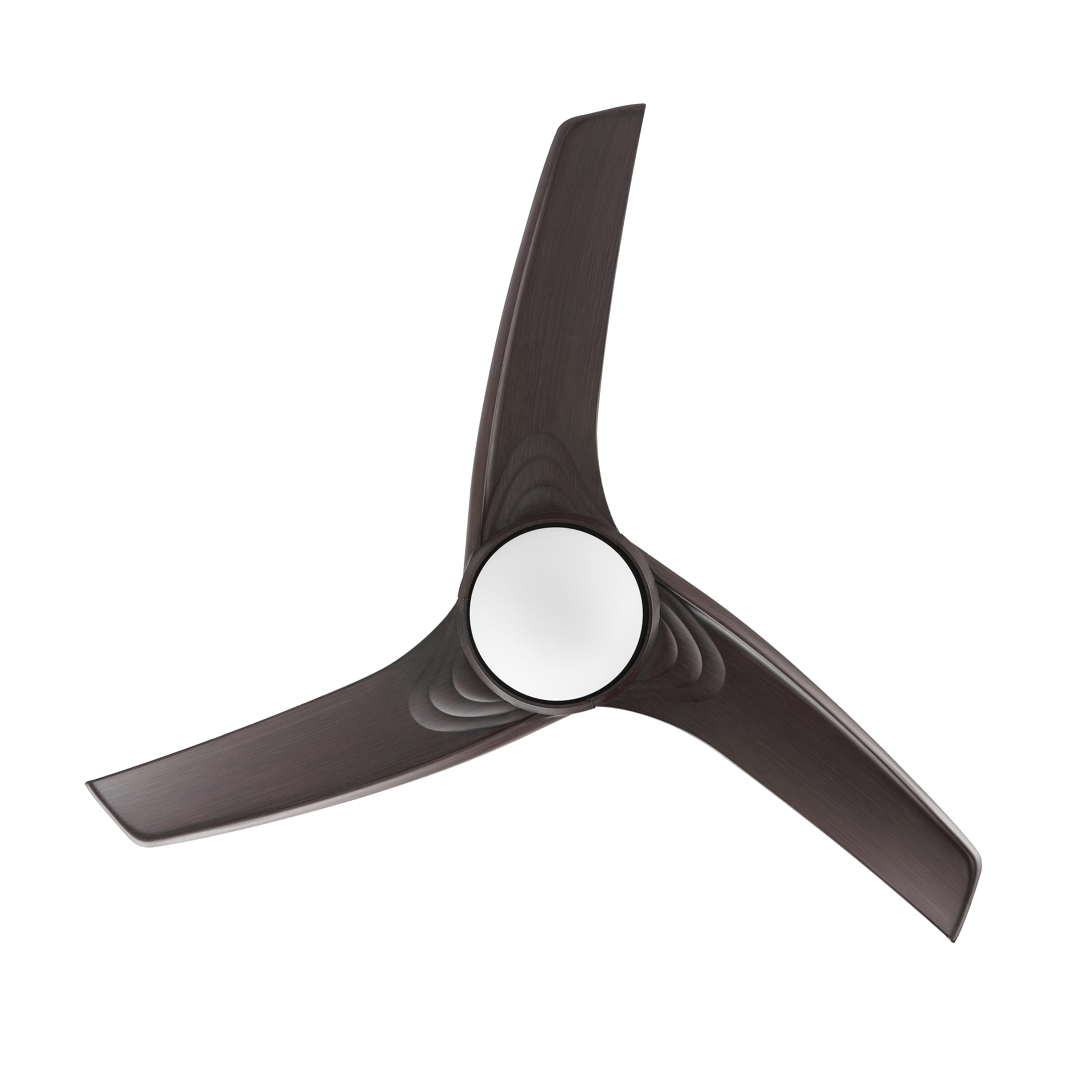 JONATHAN Y Sully 52" 1-Light Propeller Integrated LED Ceiling Fan, Black/Dark Brown, large