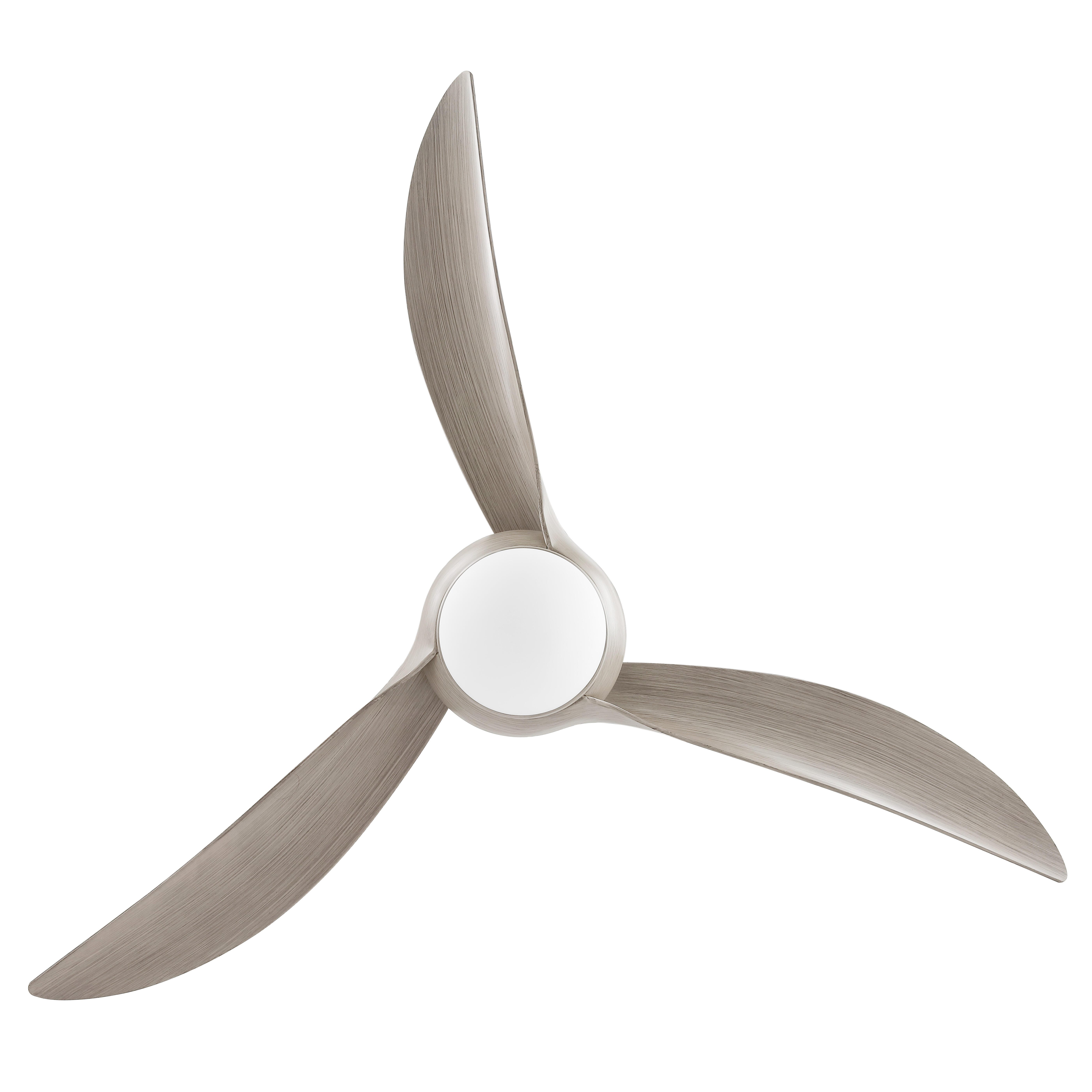 JONATHAN Y Aviator 52" 1-Light Retro Swirl Integrated LED Ceiling Fan, Gray, large