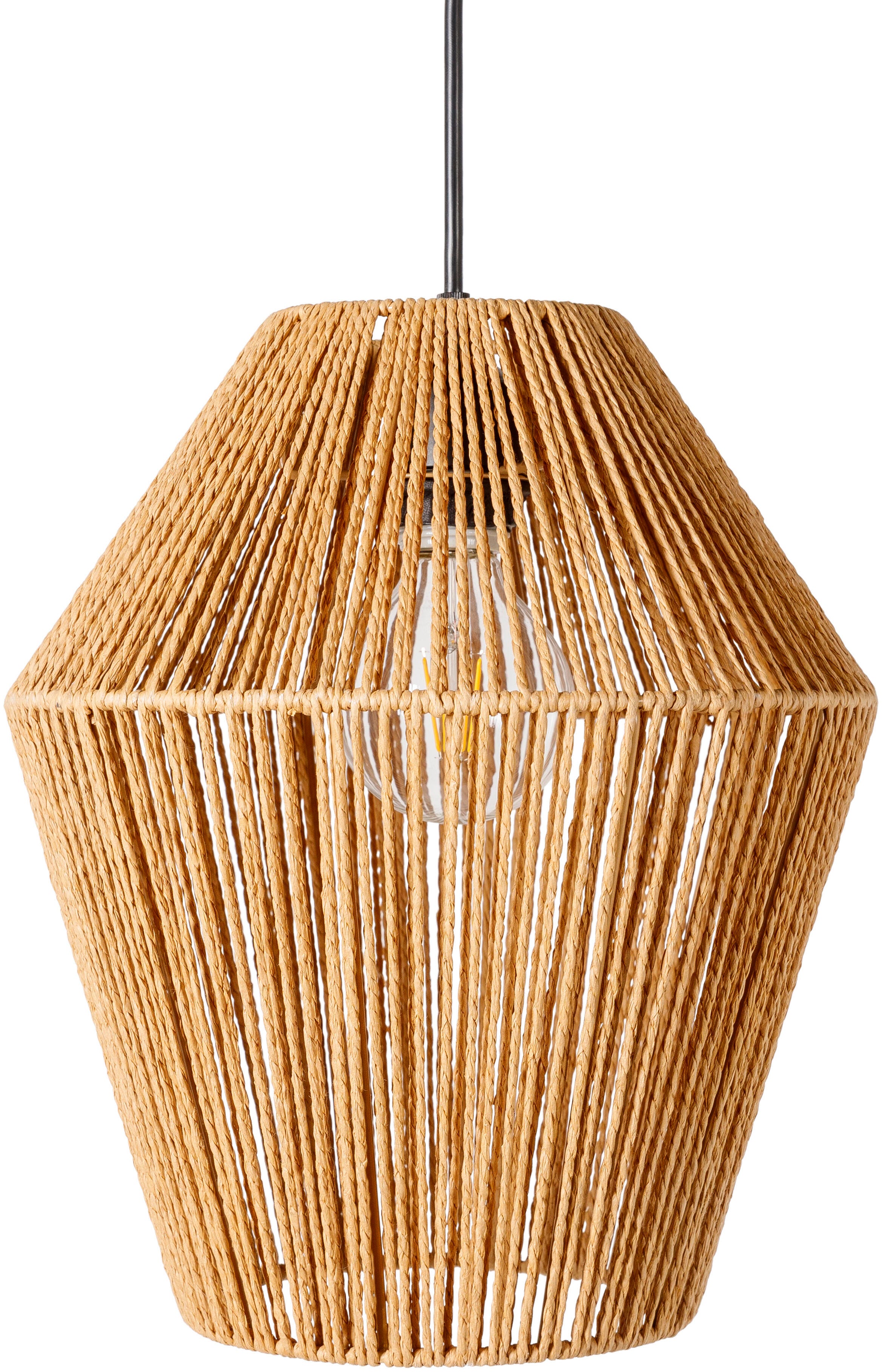 World Needle Camerano Beige Pendant Light, Beige, large