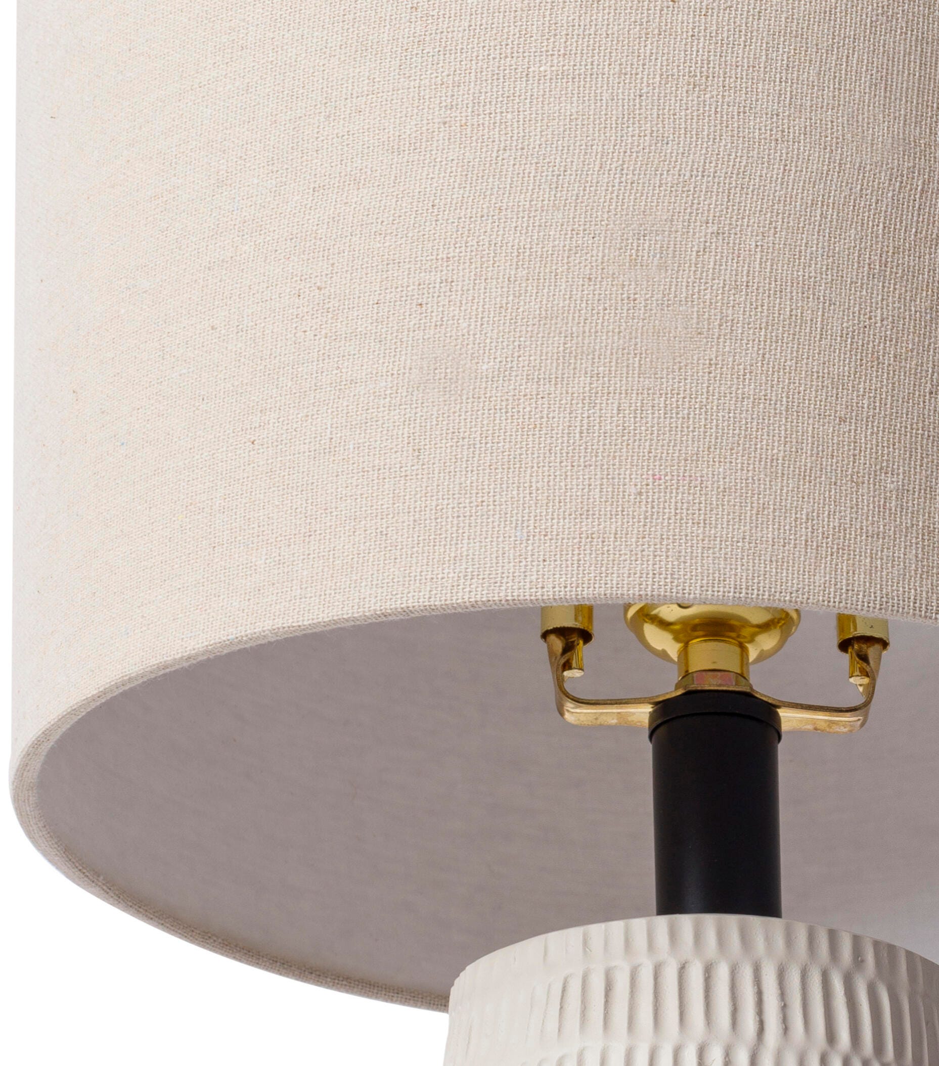 World Needle Leipzig White Table Lamp, White, large