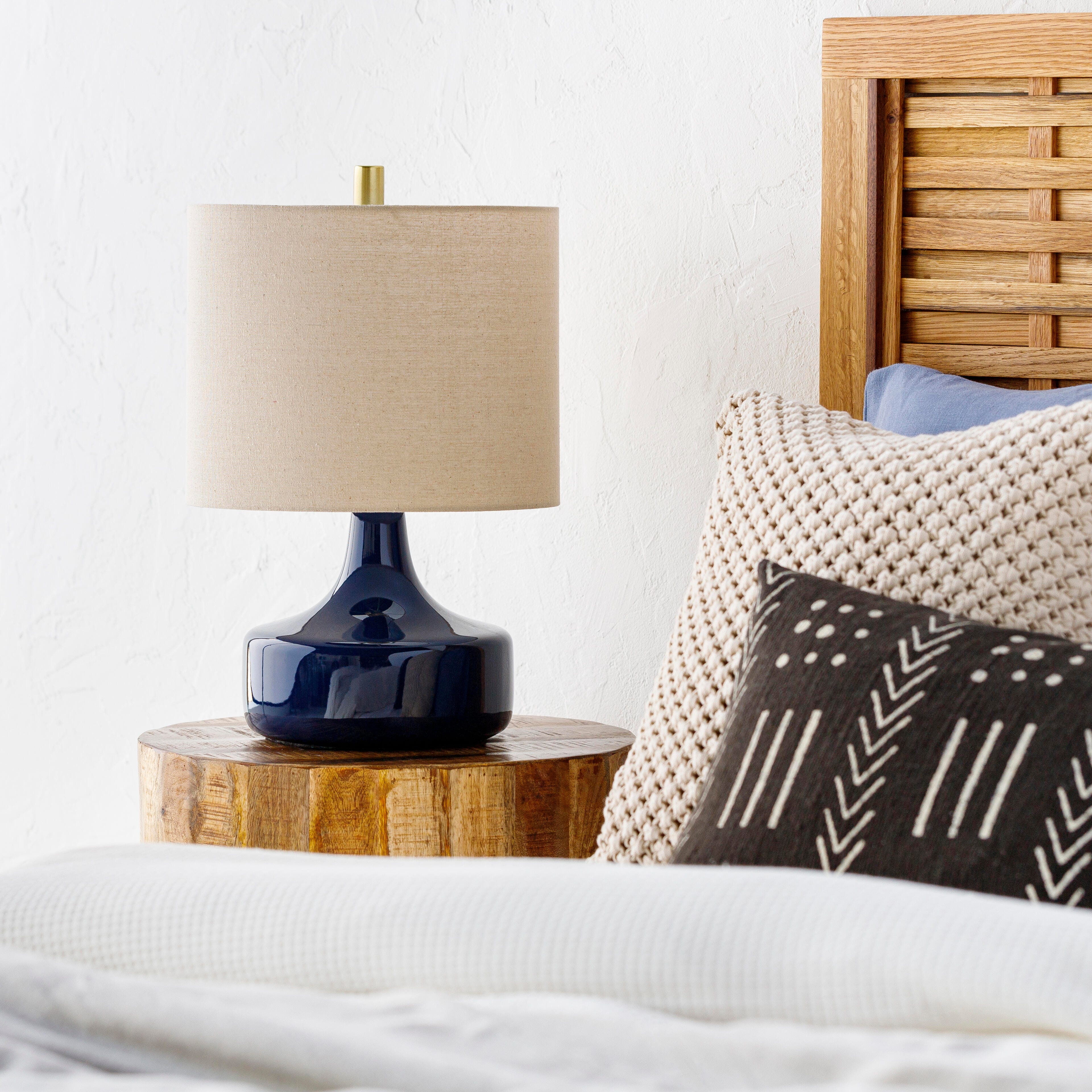 World Needle Rita Blue Table Lamp, Blue, rollover