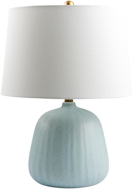 Surya Marine Table Lamp, Light Blue