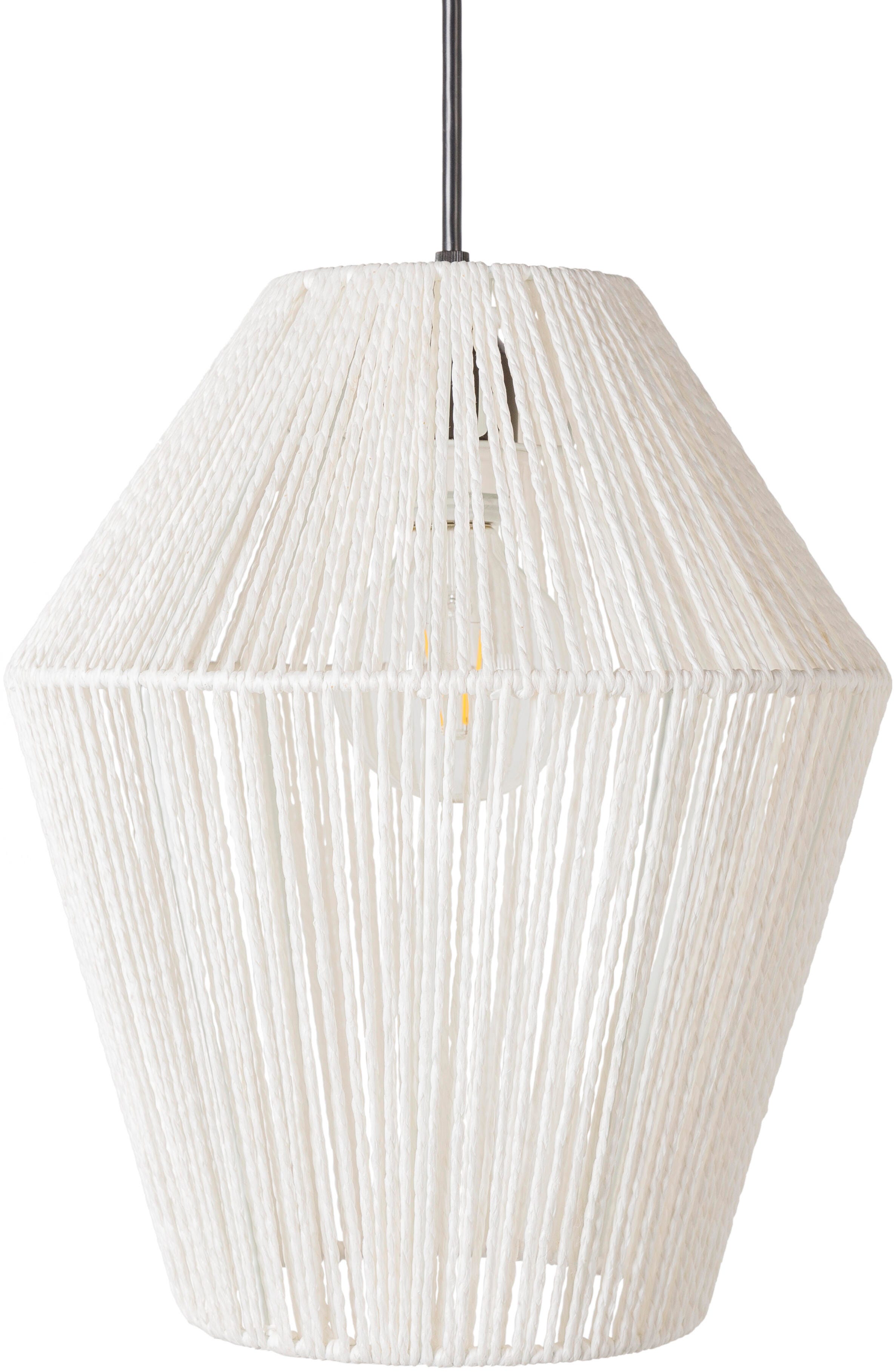 World Needle Camerano White Pendant Light, White, large