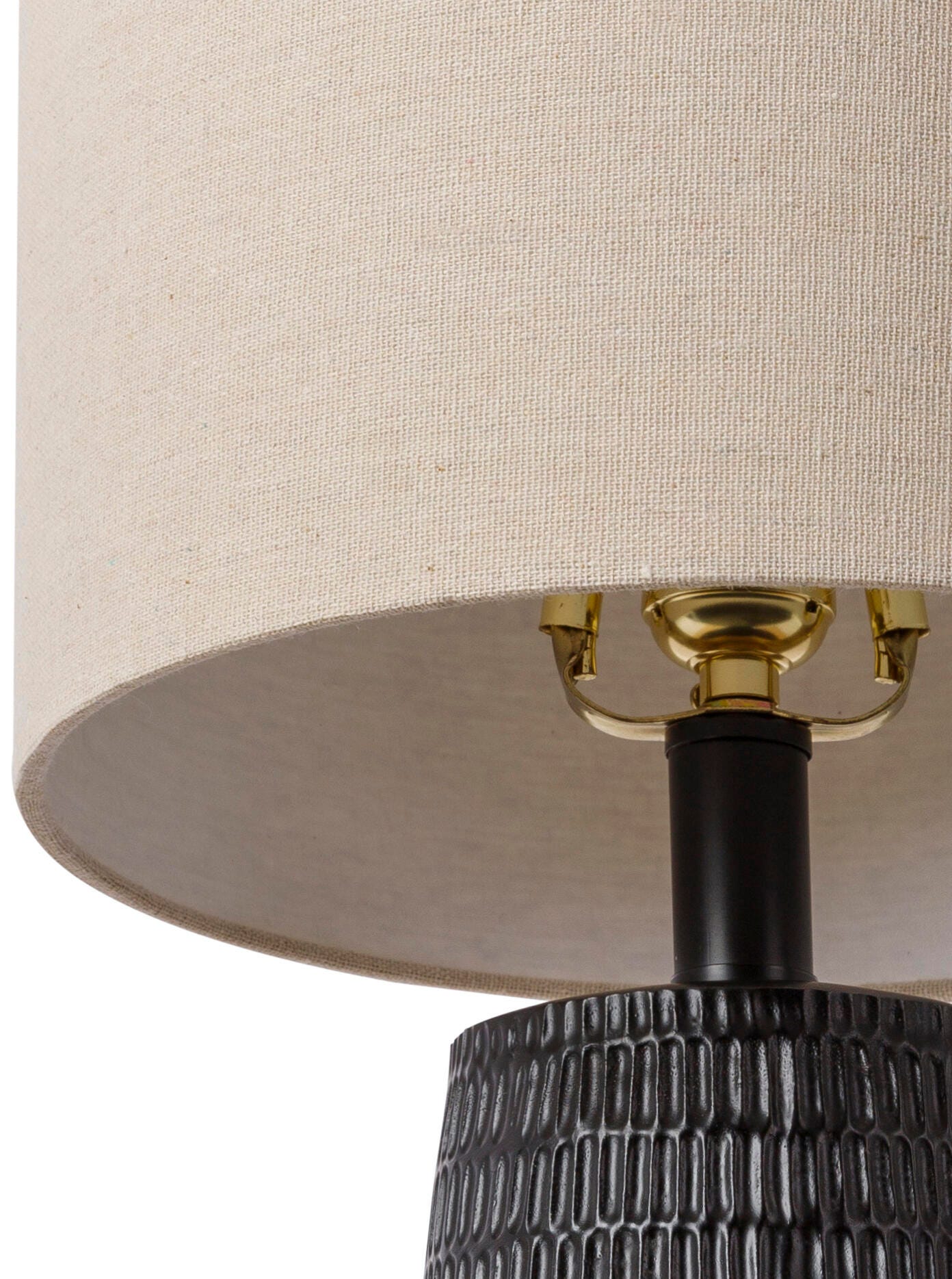World Needle Leipzig Black Table Lamp, Black, large