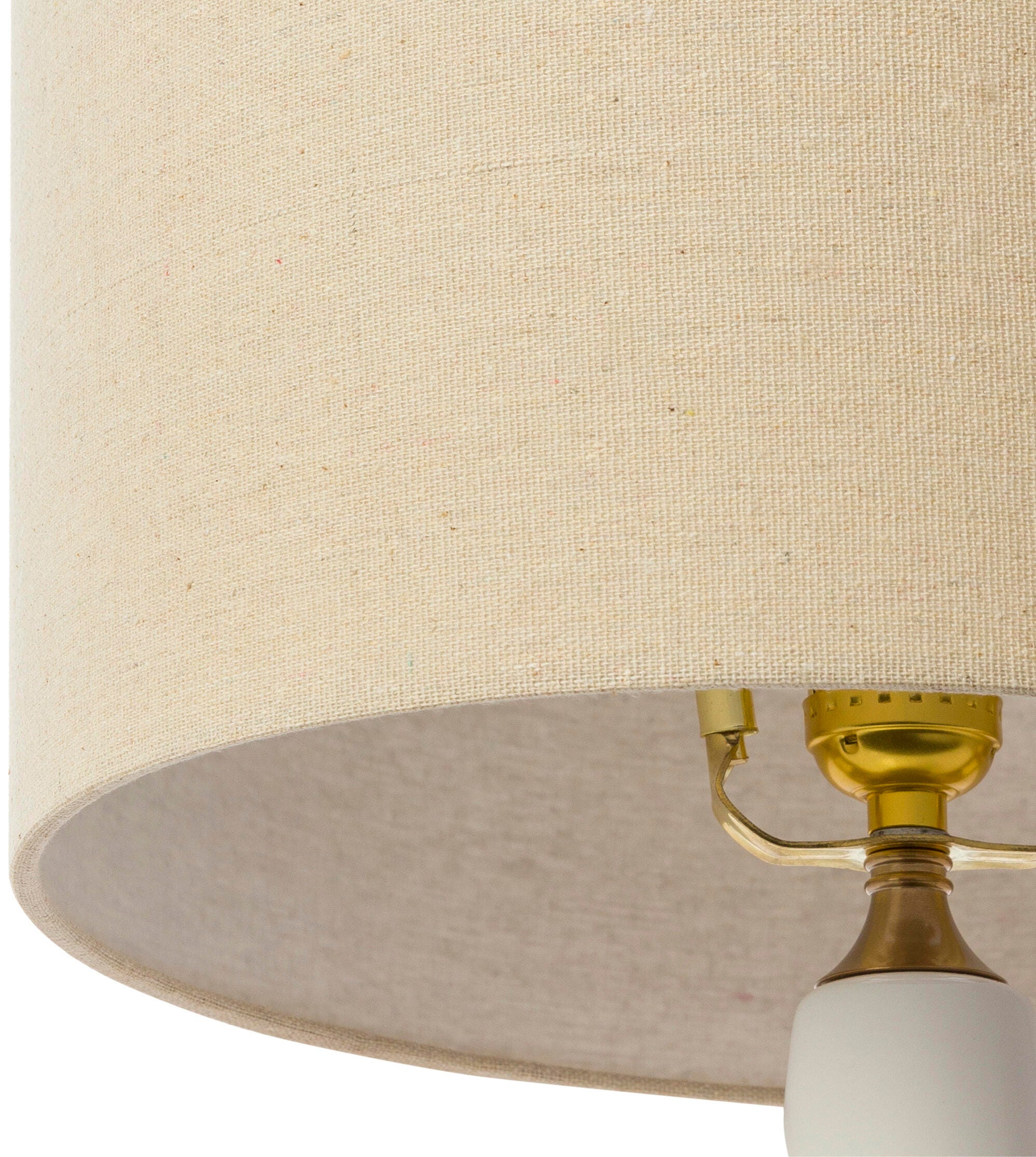 World Needle Rita White Table Lamp, White, large