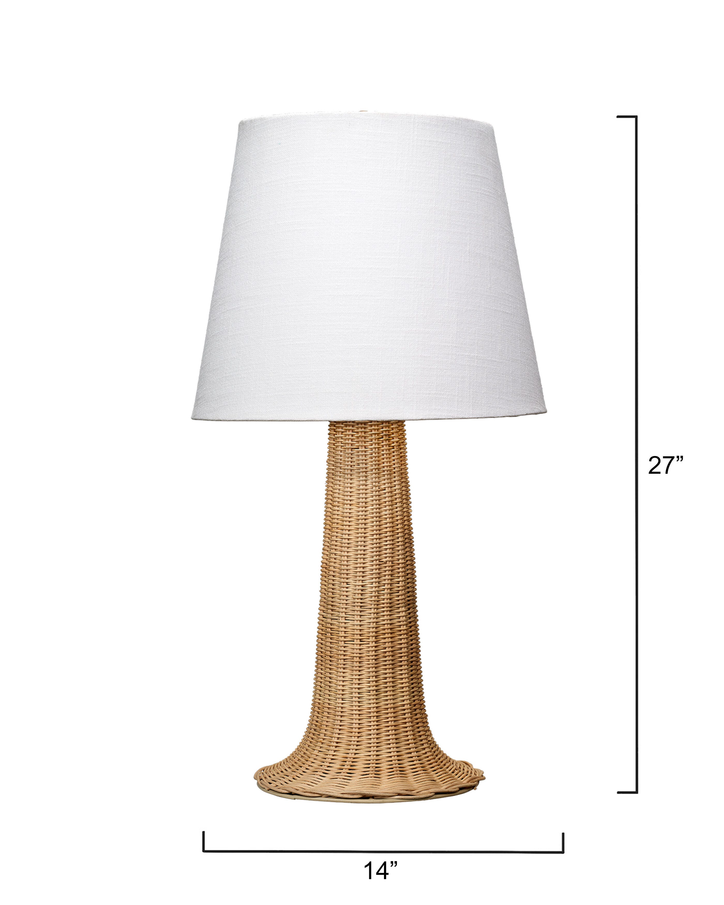 Relaxed Elegance Camille Woven Cane Table Lamp, , large