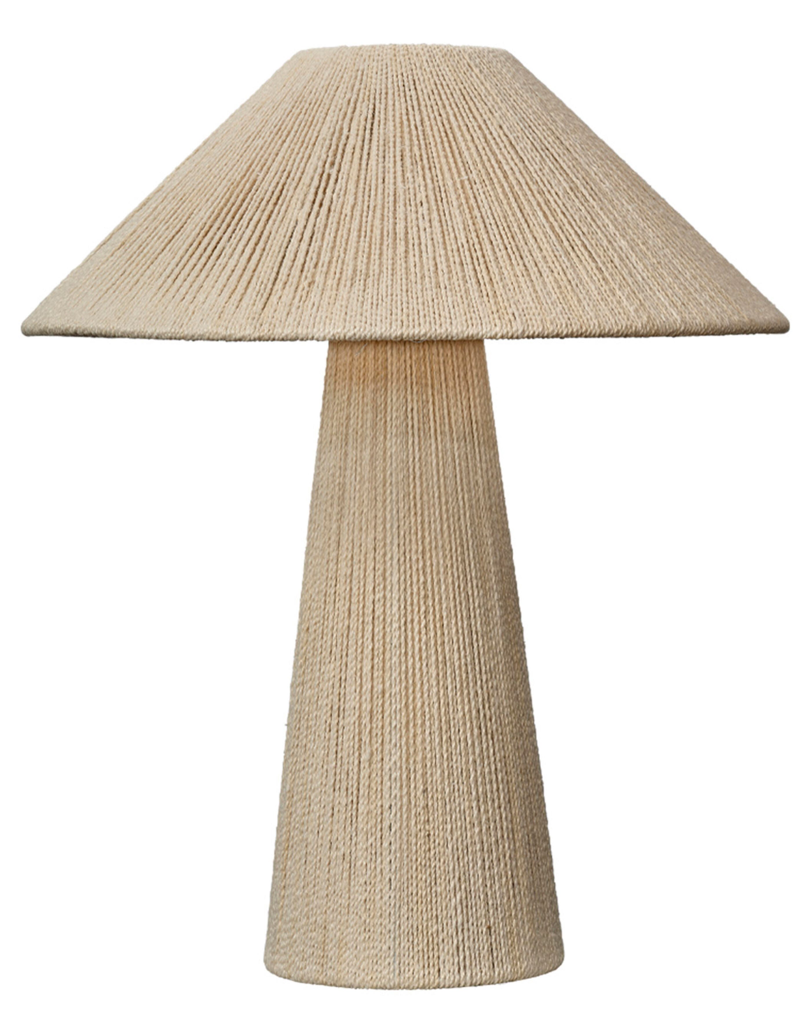 Relaxed Elegance Tava Jute Table Lamp, Off White, large