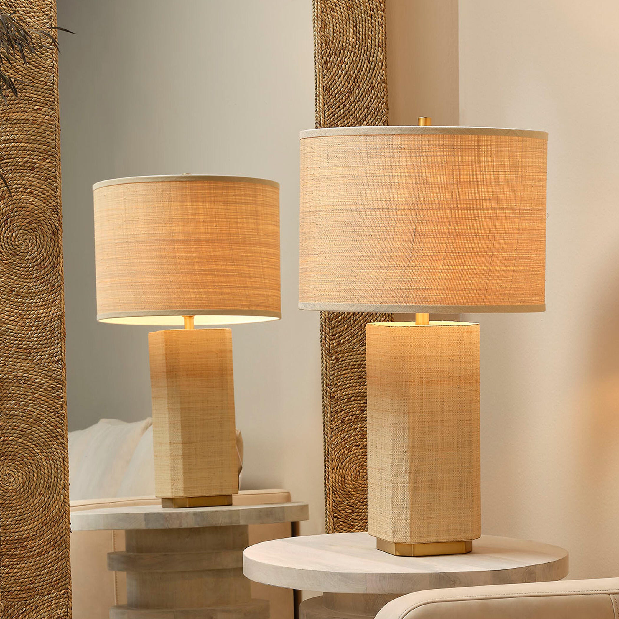 Relaxed Elegance Arcadia Raffia Table Lamp, , large