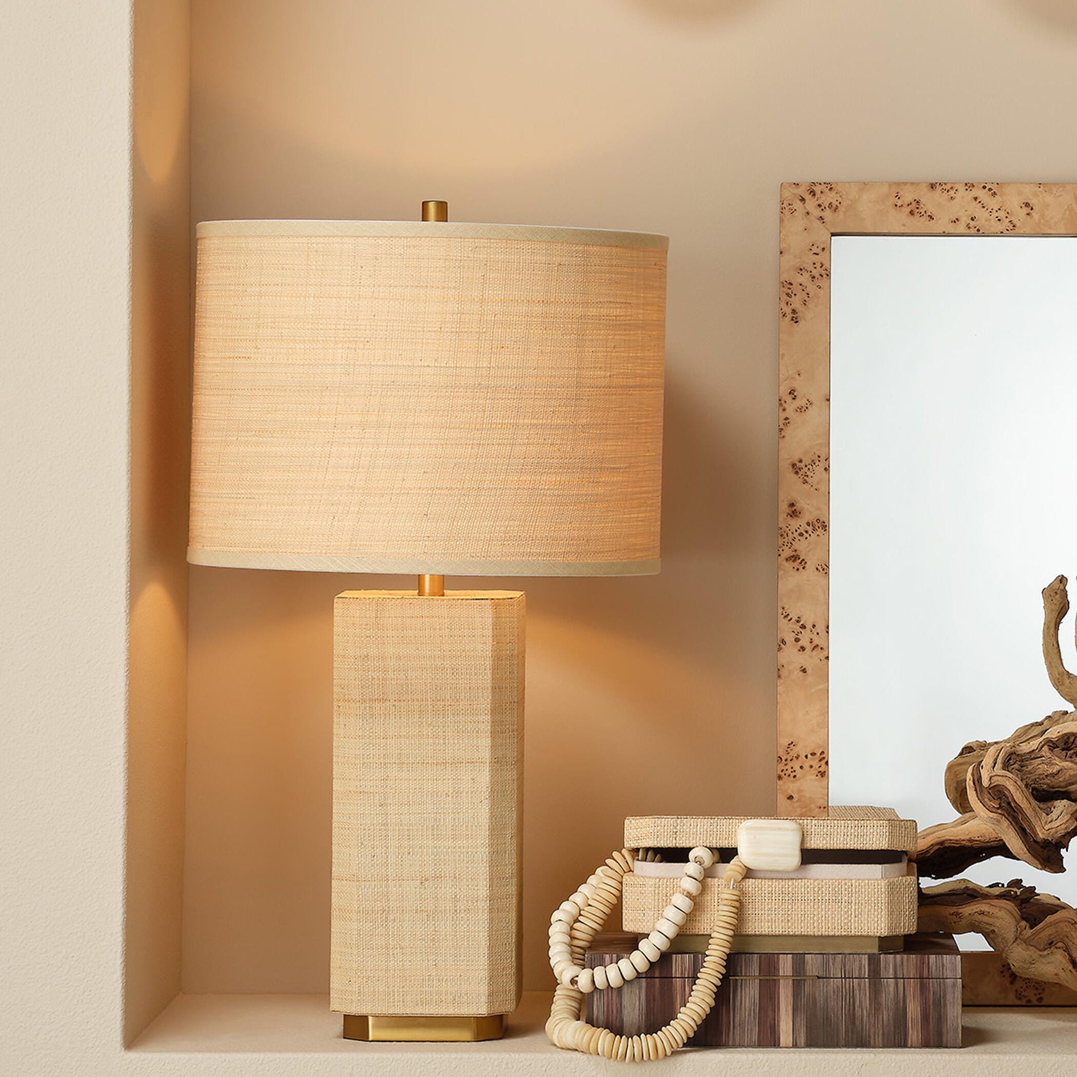 Relaxed Elegance Arcadia Raffia Table Lamp, , large