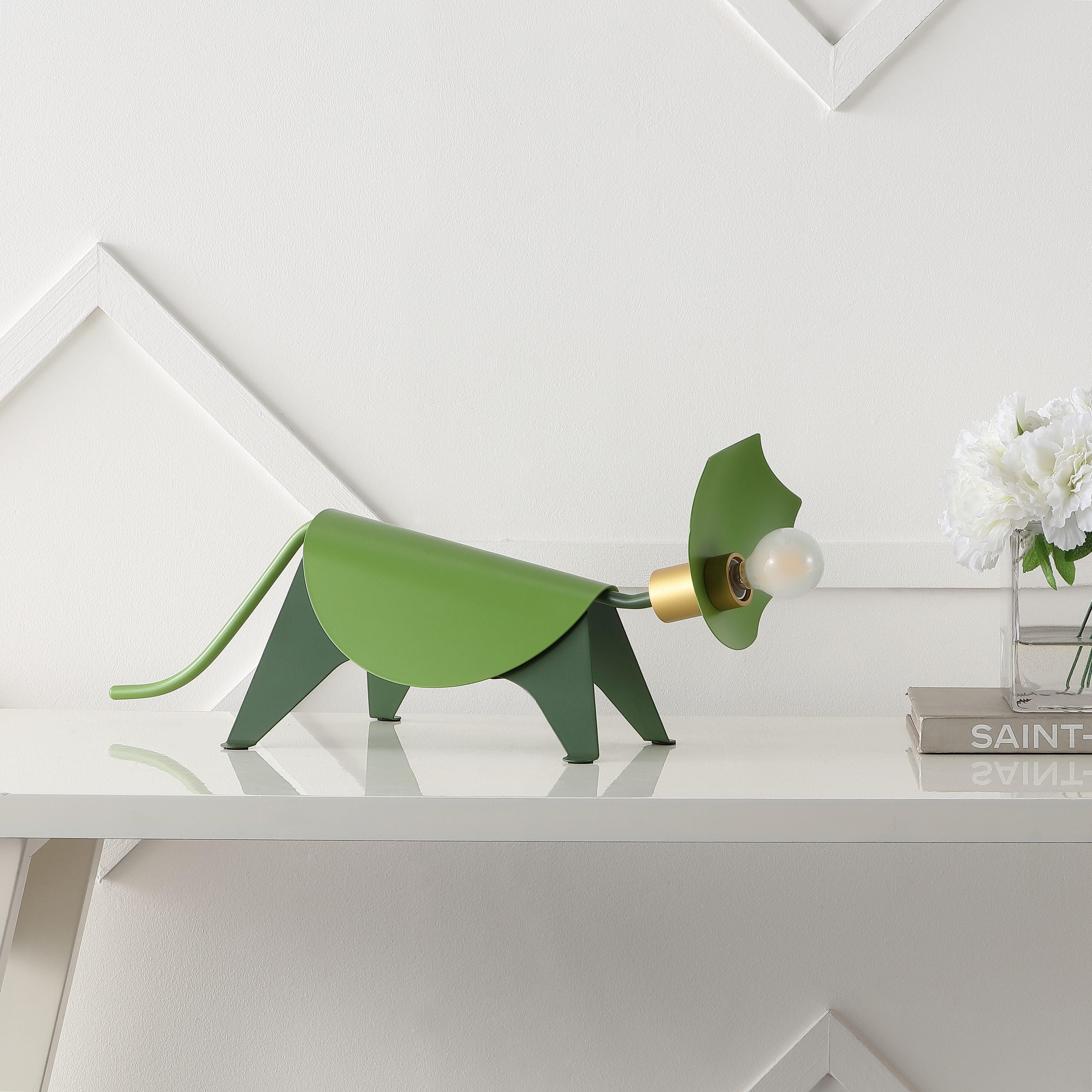 Jonathan Y Gretchen Triceratops LED Kids Lamp, , large
