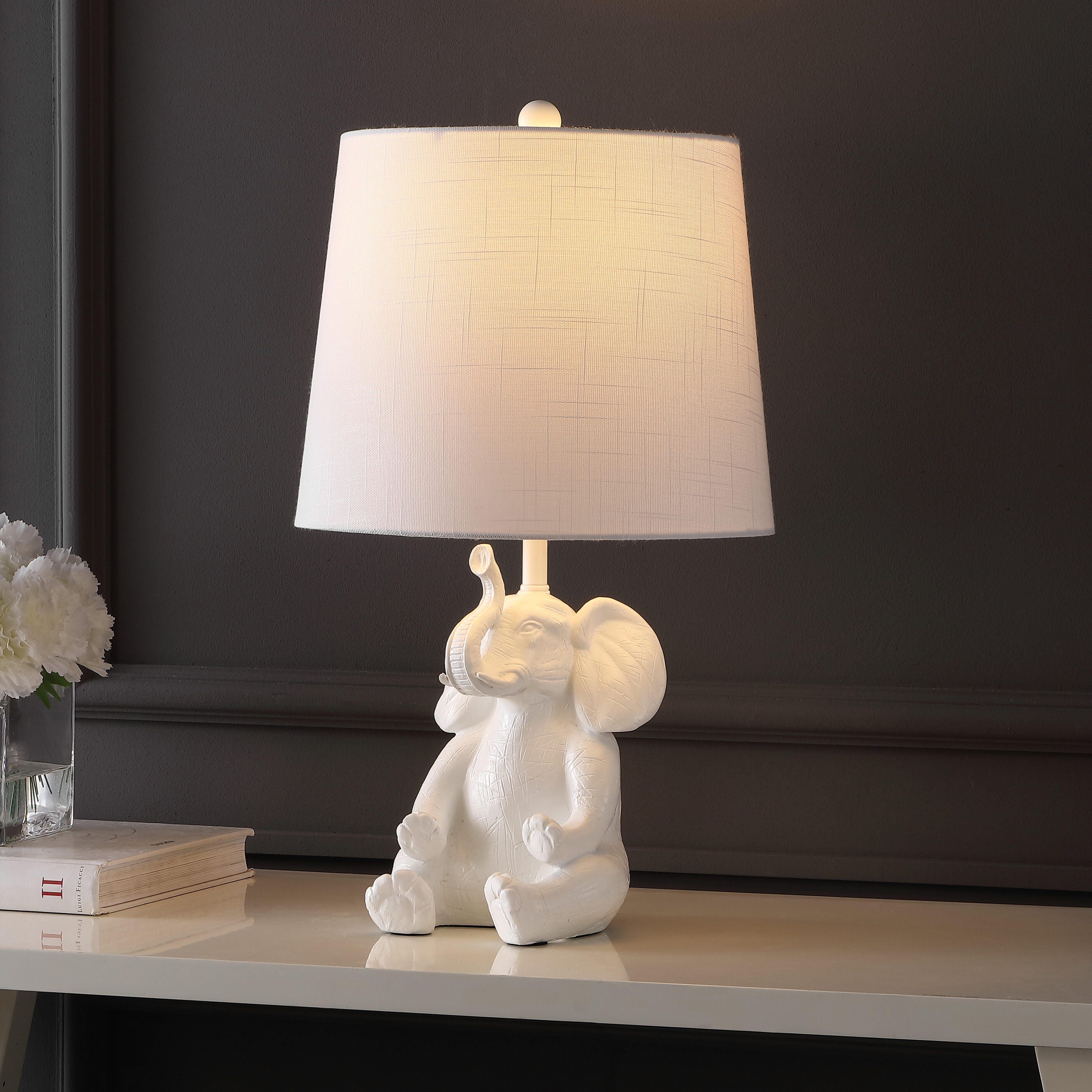 Jonathan Y Kairi Elephant LED Kids Table Lamp, , large