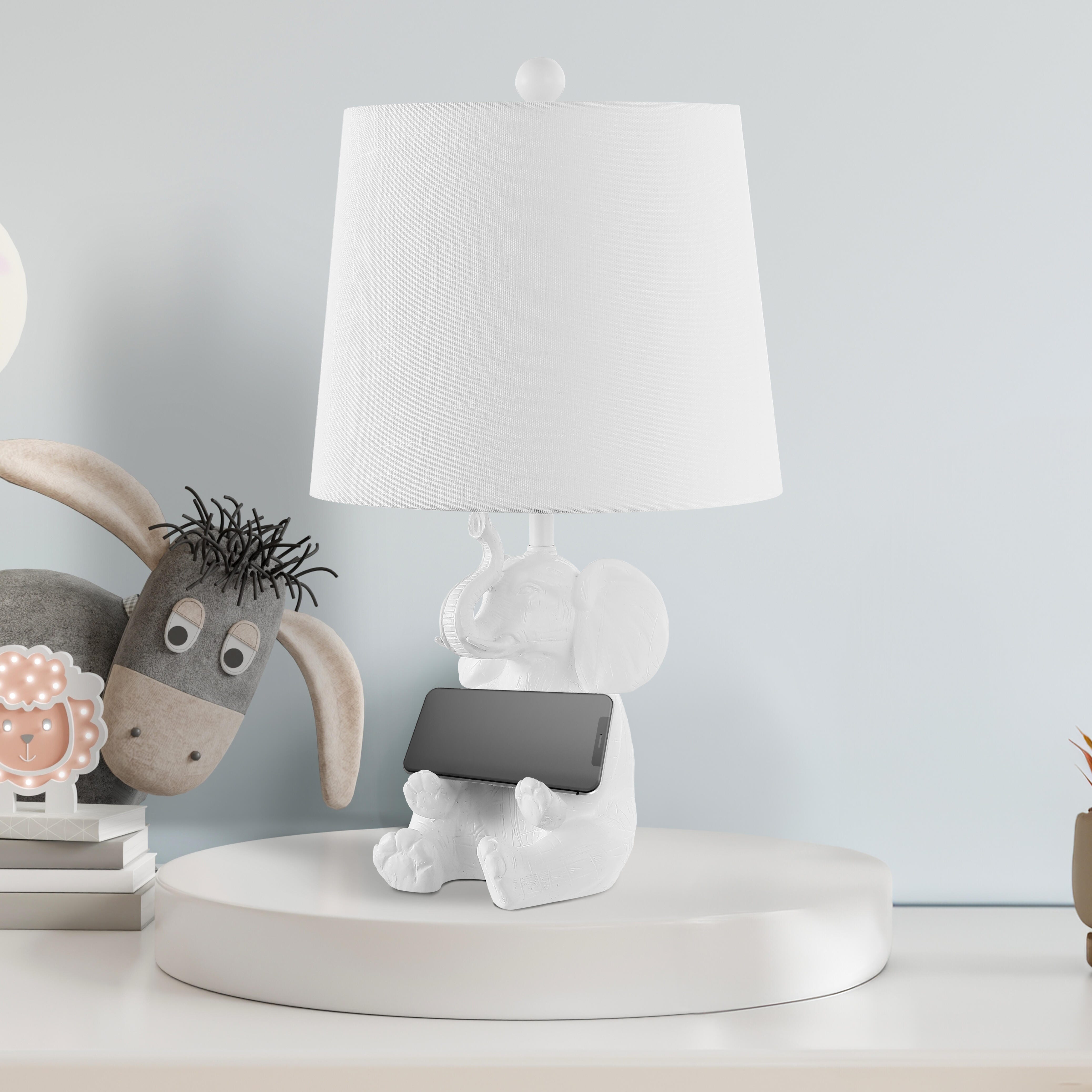 Jonathan Y Kairi Elephant LED Kids Table Lamp, , large