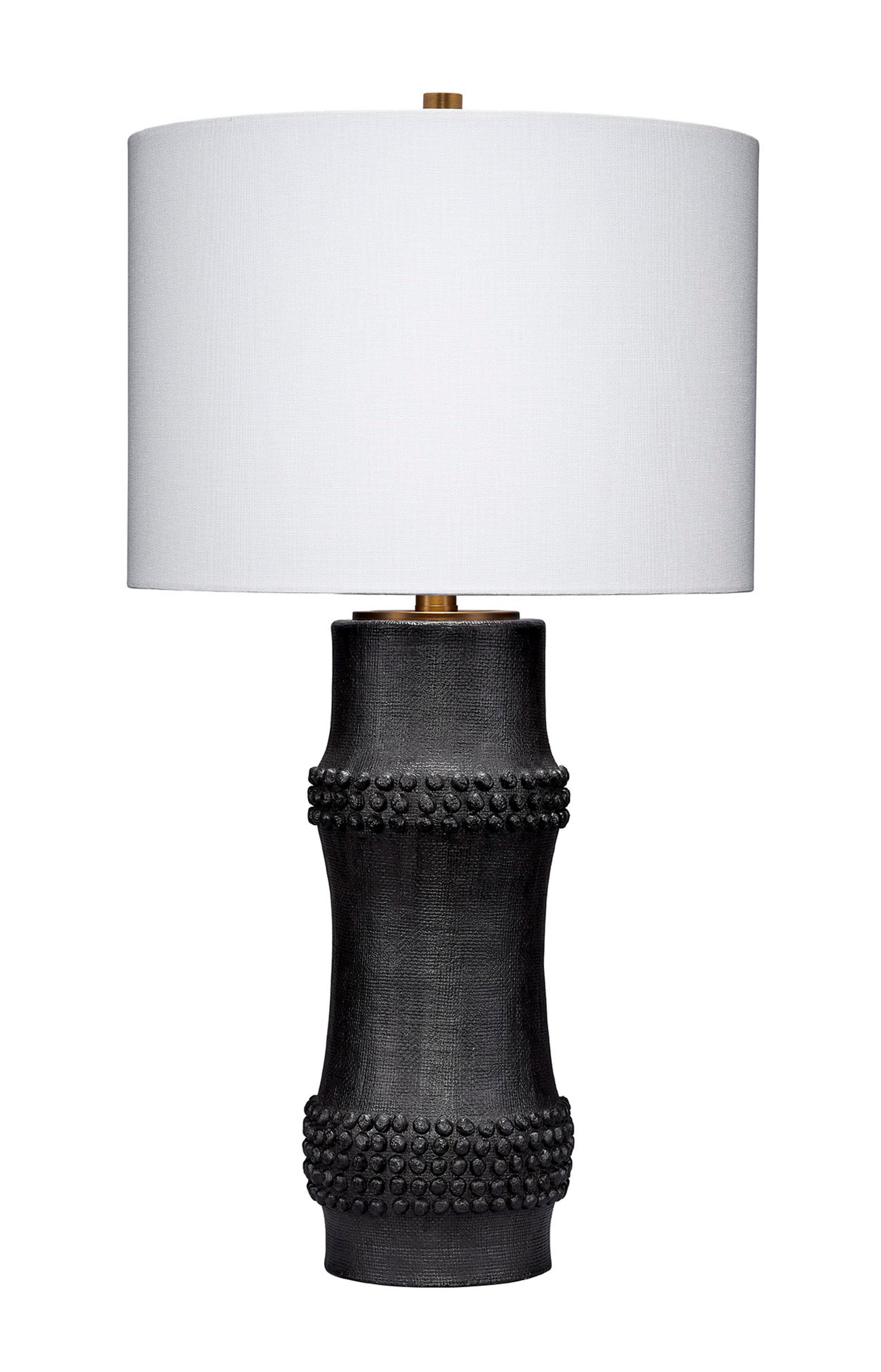 Relaxed Elegance Dahlia Table Lamp, Antique Black, large