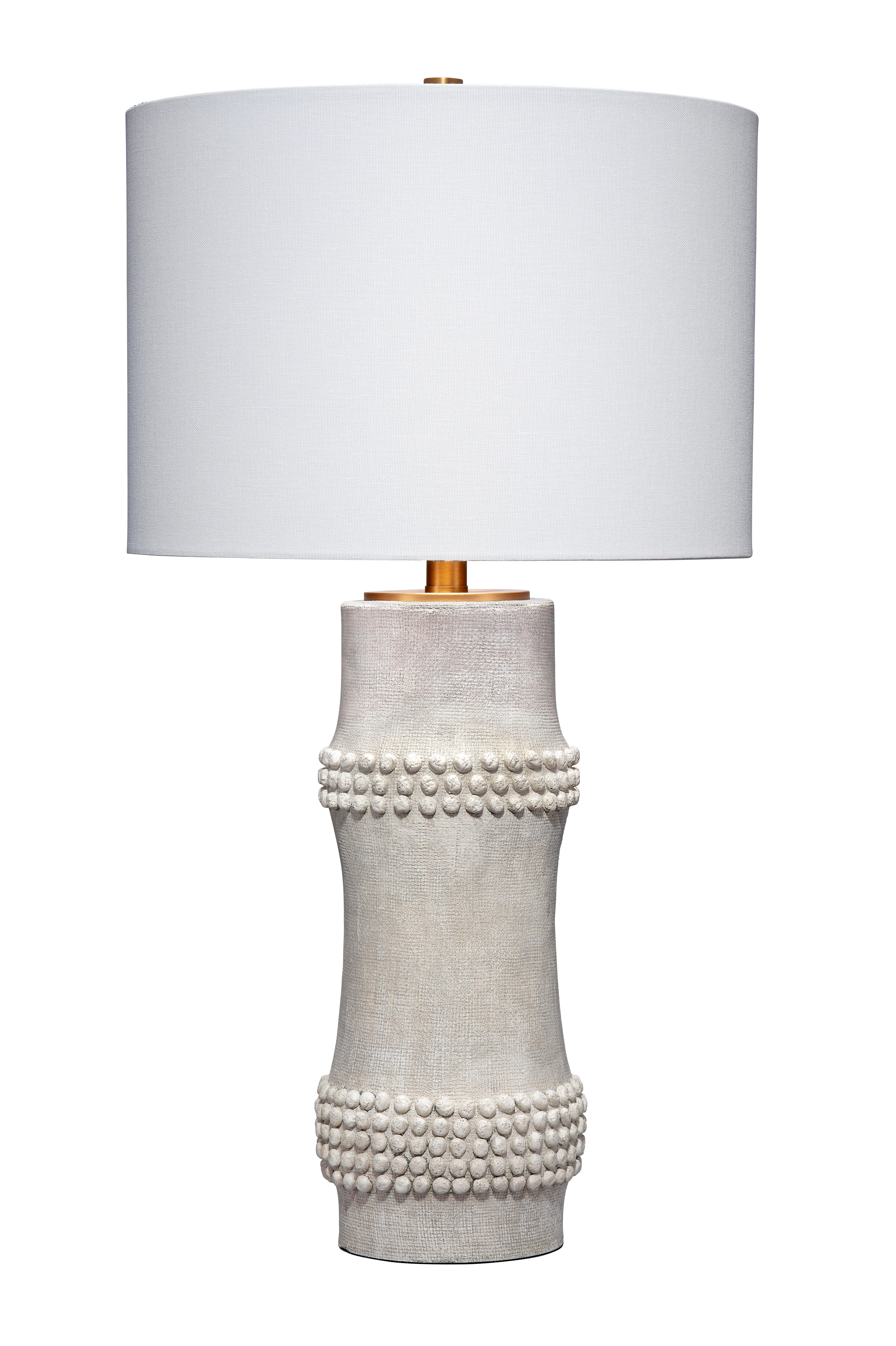 Relaxed Elegance Dahlia Table Lamp, White, large
