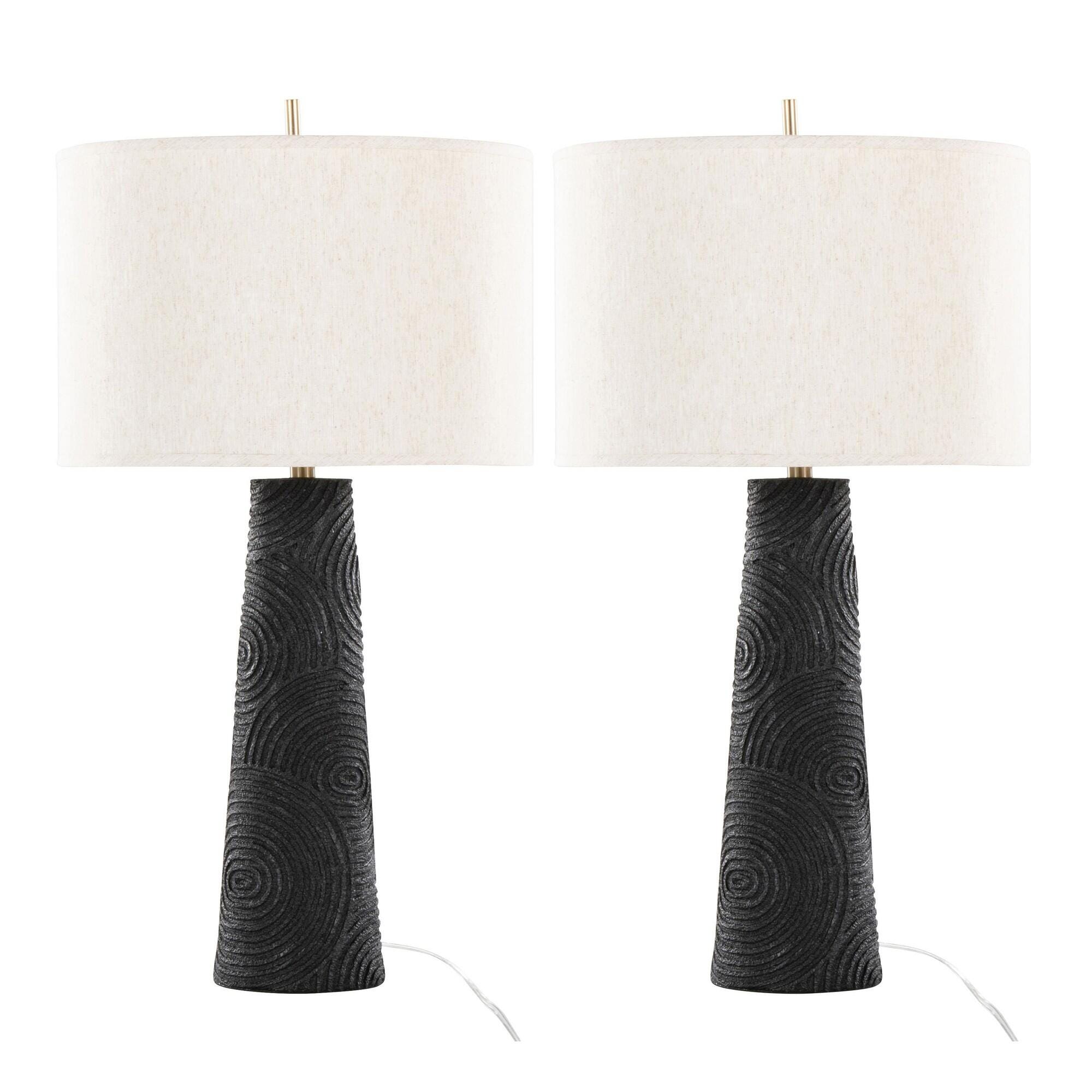 LumiSource Kona Round Table Lamp (Set of 2), , large