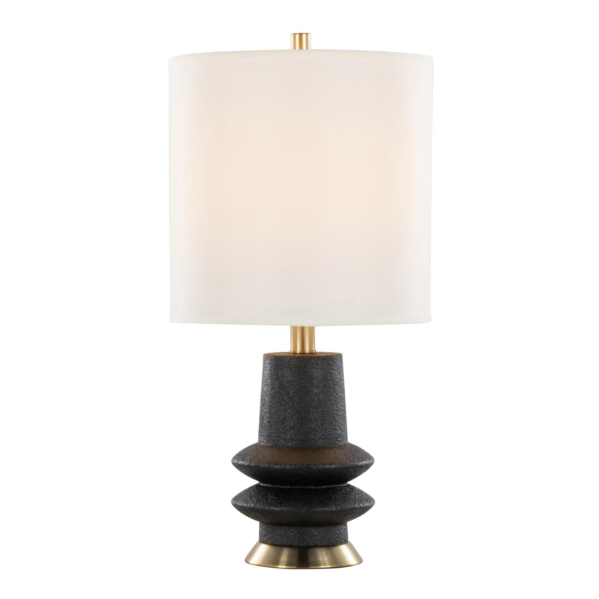 LumiSource Lloyd Table Lamp (Set of 2), Black, large
