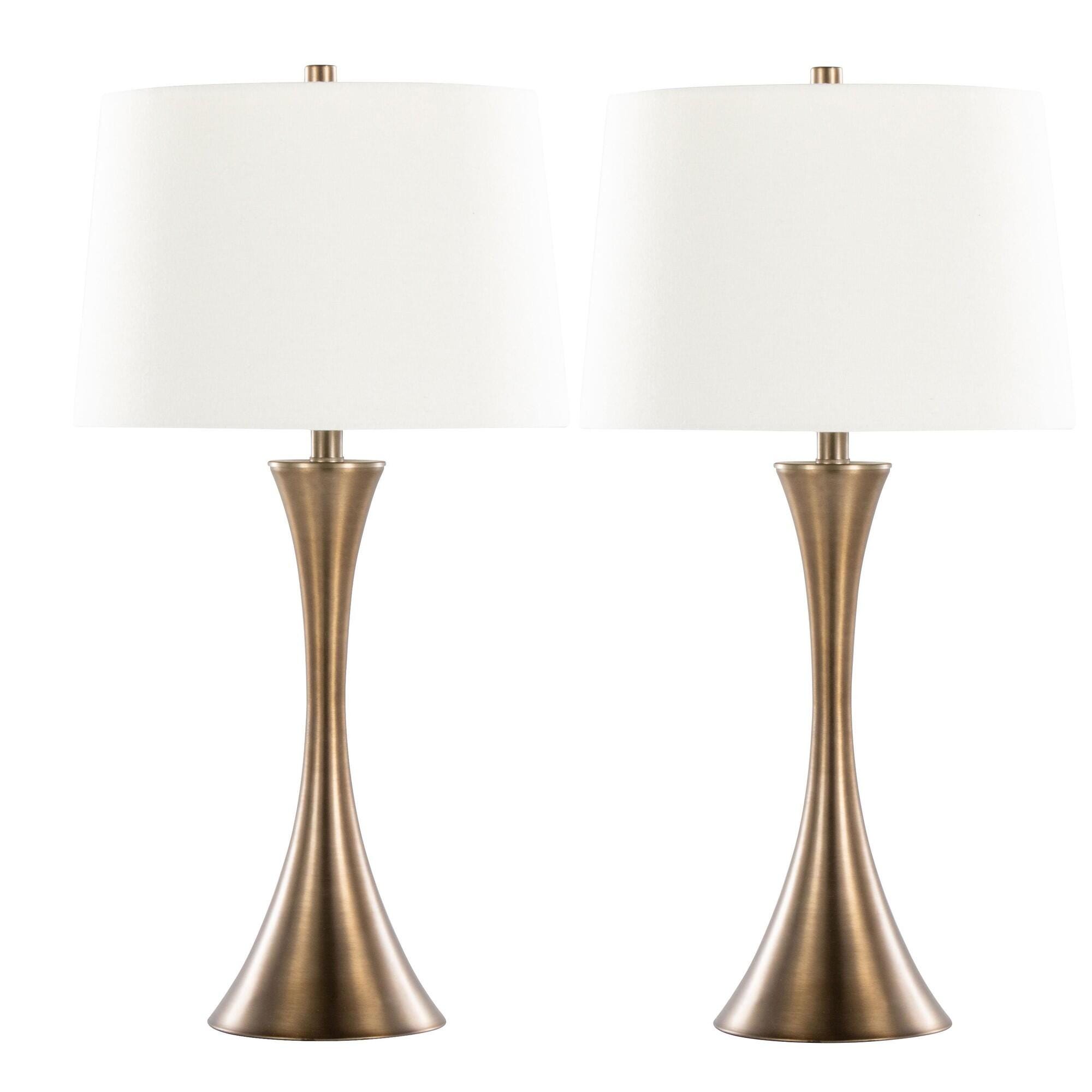 LumiSource Lenuxe Table Lamp (Set of 2), Golden Bronze, large