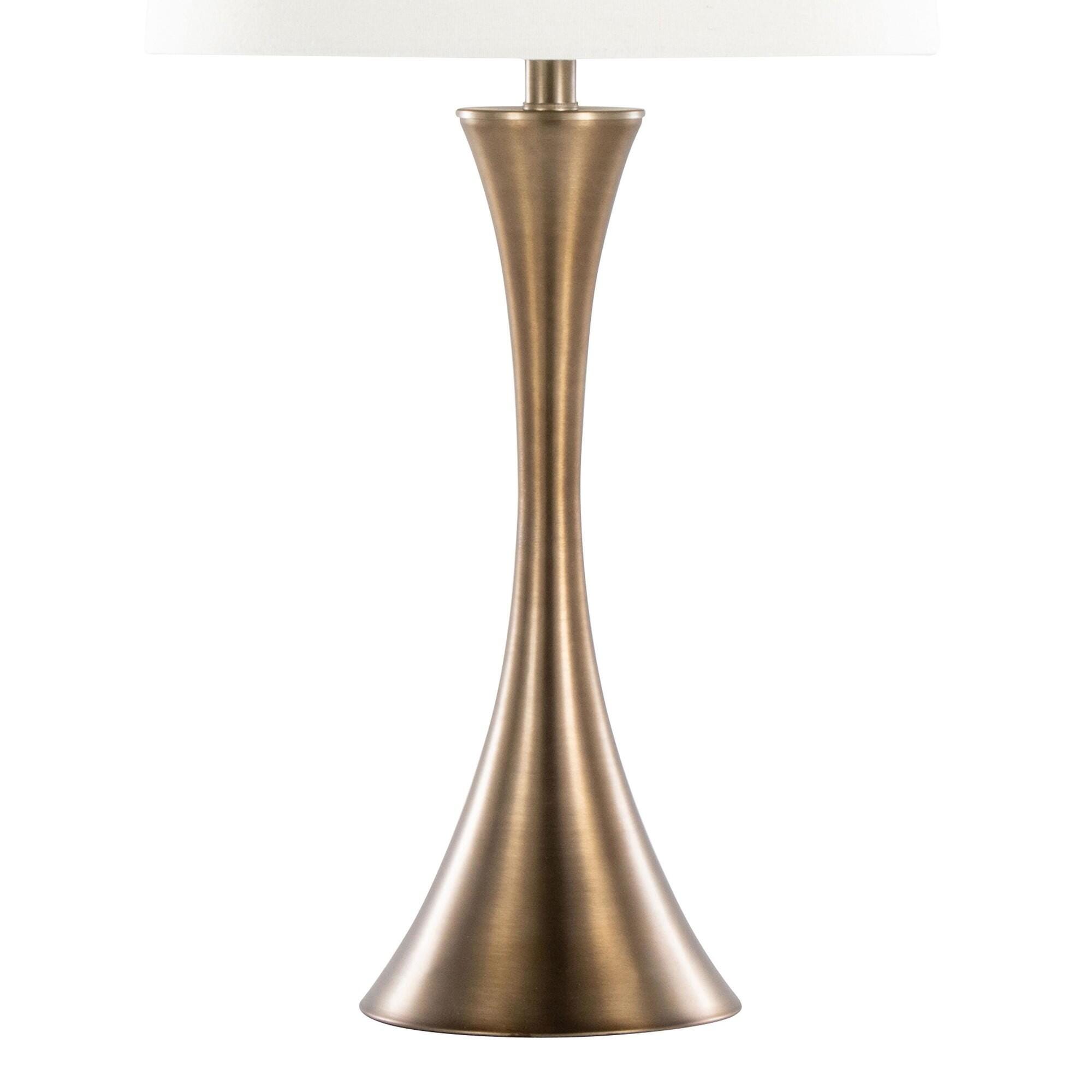LumiSource Lenuxe Table Lamp (Set of 2), Golden Bronze, large