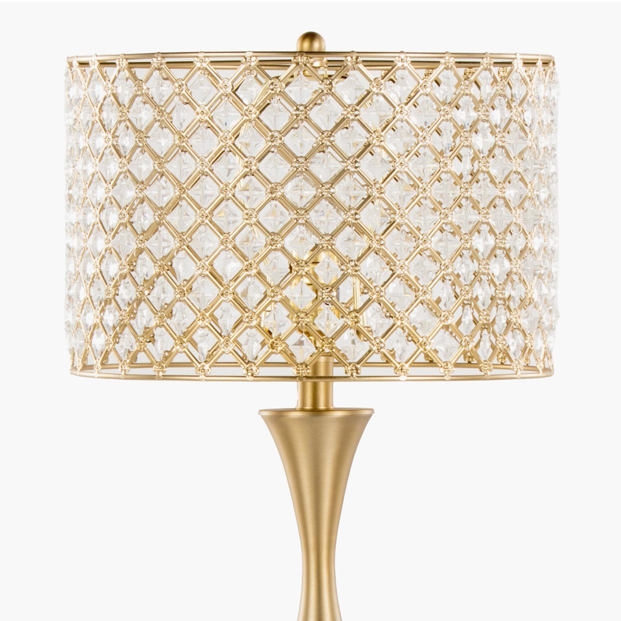 LumiSource Topaz Table Lamp, Ivory/Black, large