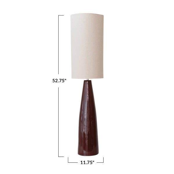 Storied Home Floor Lamp with Reactive Glaze, , large