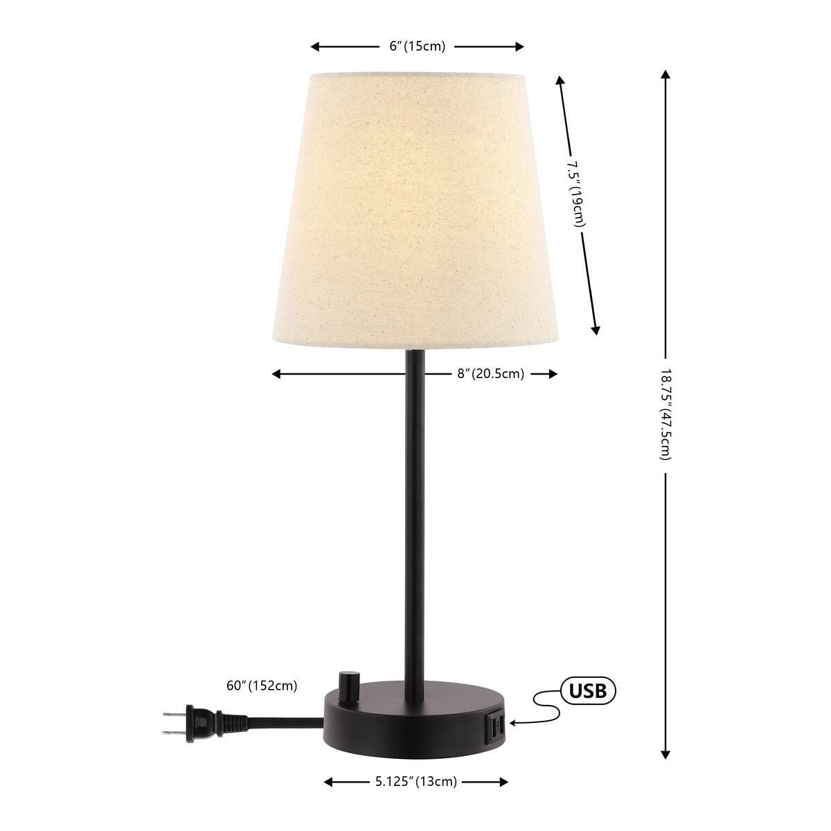 Safavieh Fowley Table Lamp With USB Port, , large
