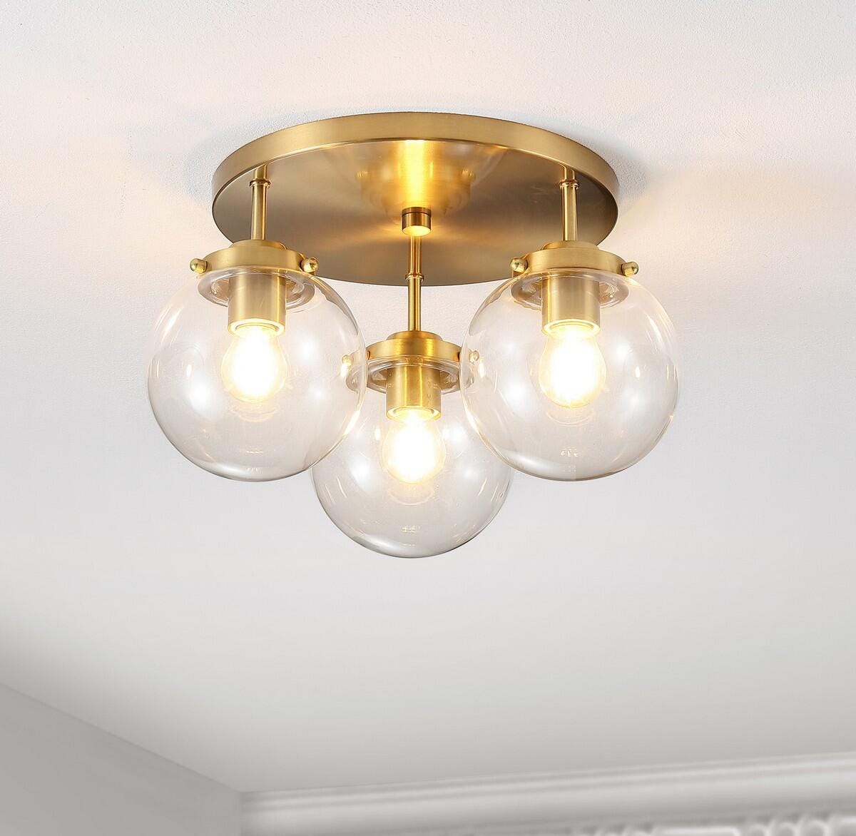 Safavieh Ginesta Flush Mount Light, , rollover