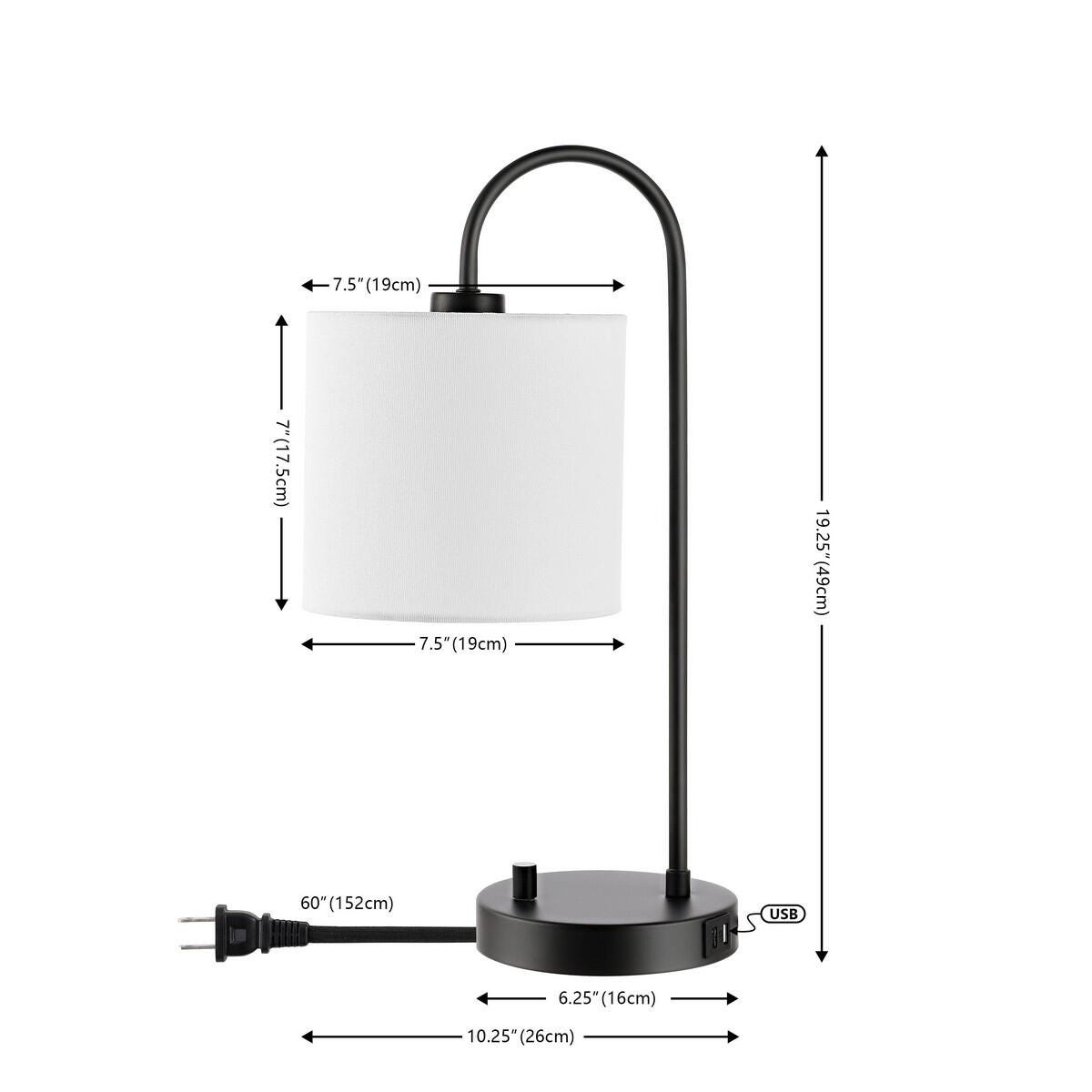 Safavieh Lybrin Table Lamp With USB Port, , large