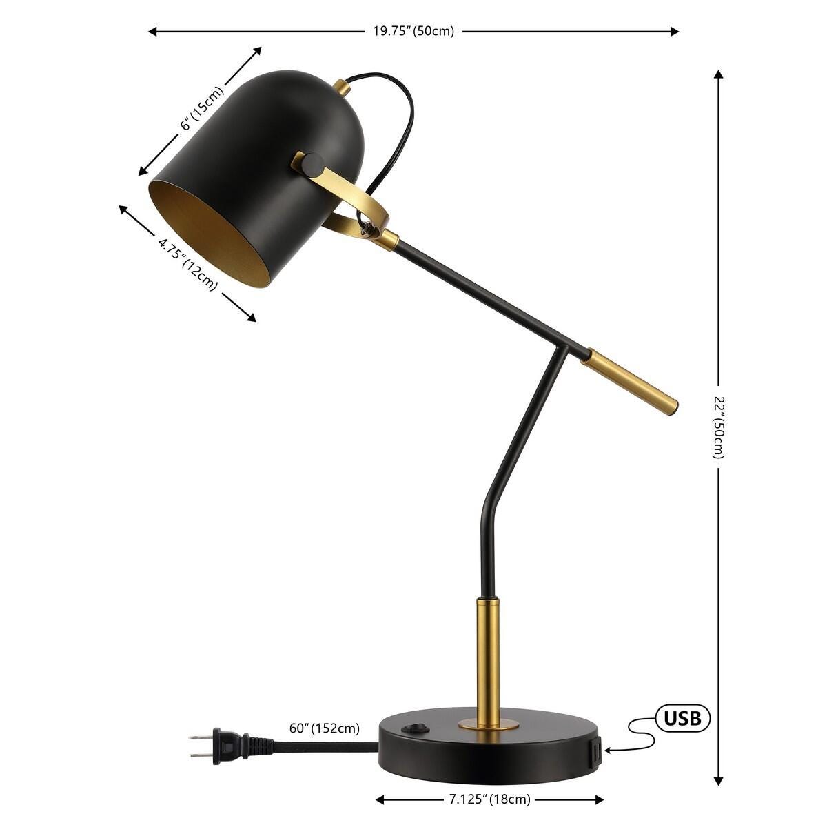 Safavieh Mulaney Table Lamp With USB Port, , large