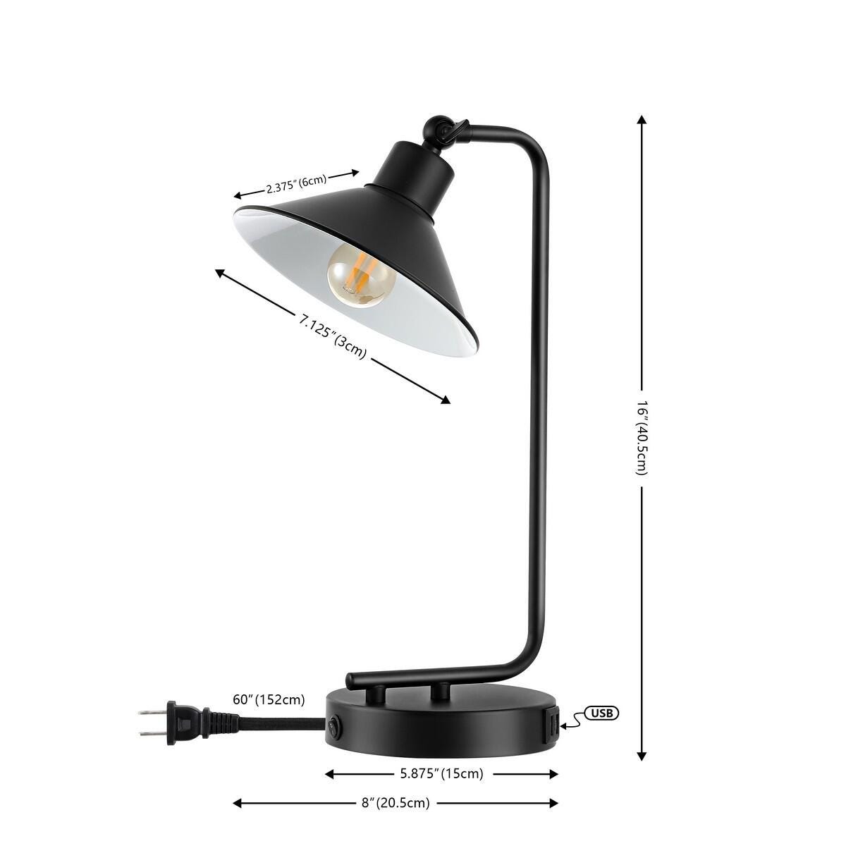 Safavieh Nadav Table Lamp With USB Port, , large