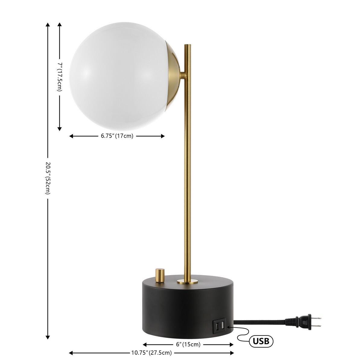 Safavieh Ryu Table Lamp With USB Port, , large