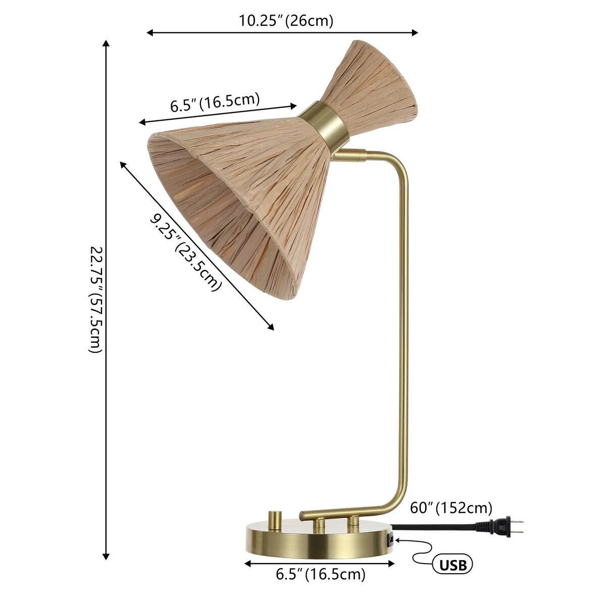 Safavieh Sohma Table Lamp With USB Port, , large