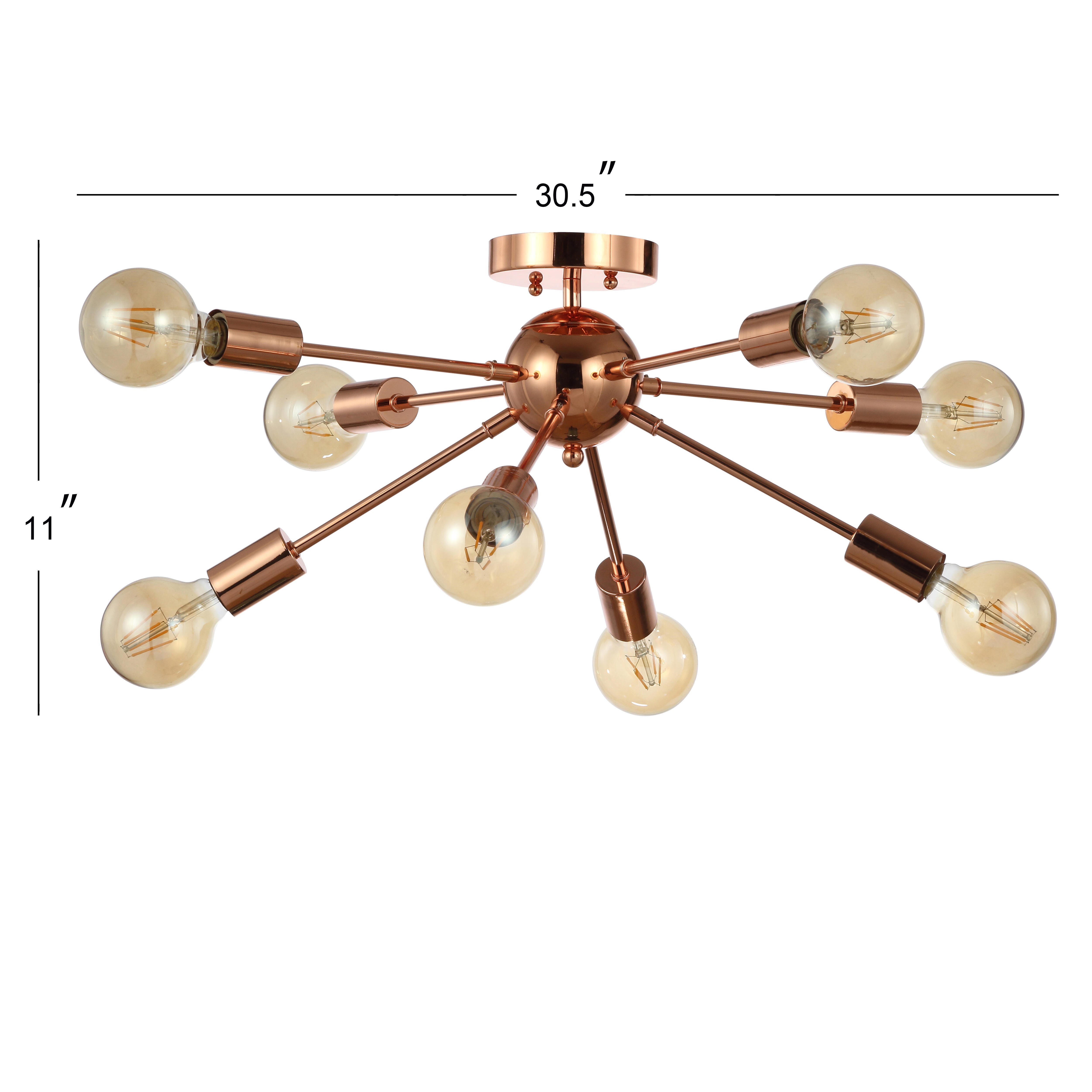 Jonathan Y 8-Light LED Flush-Mount, , large
